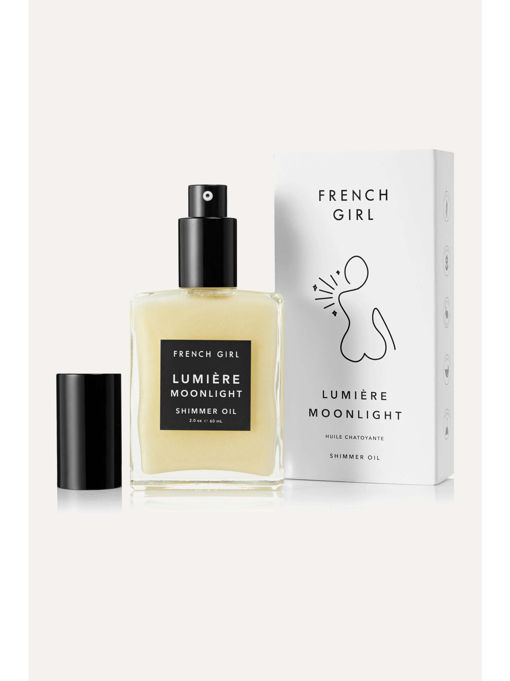 FRENCH GIRL ORGANICS Lumière Moonlight Shimmer Oil, 60ml