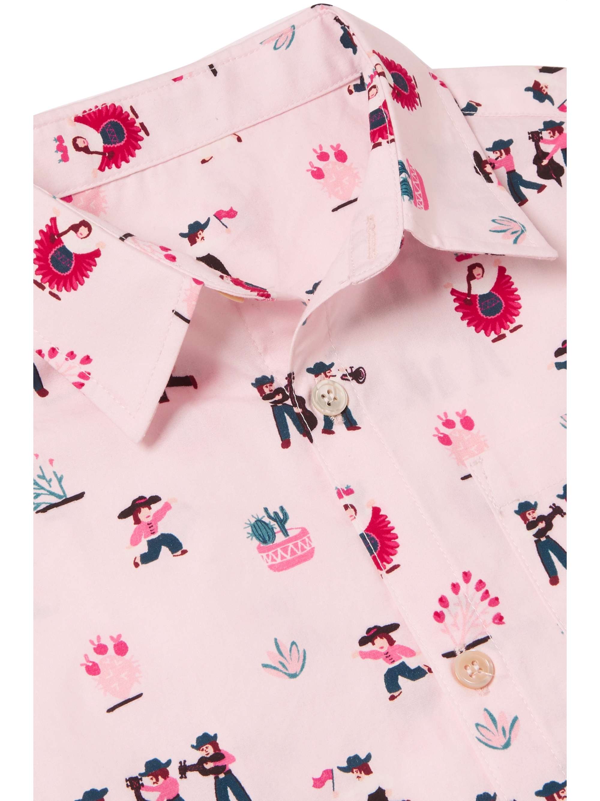Thorsun Kids Georgie printed cotton-poplin shirt