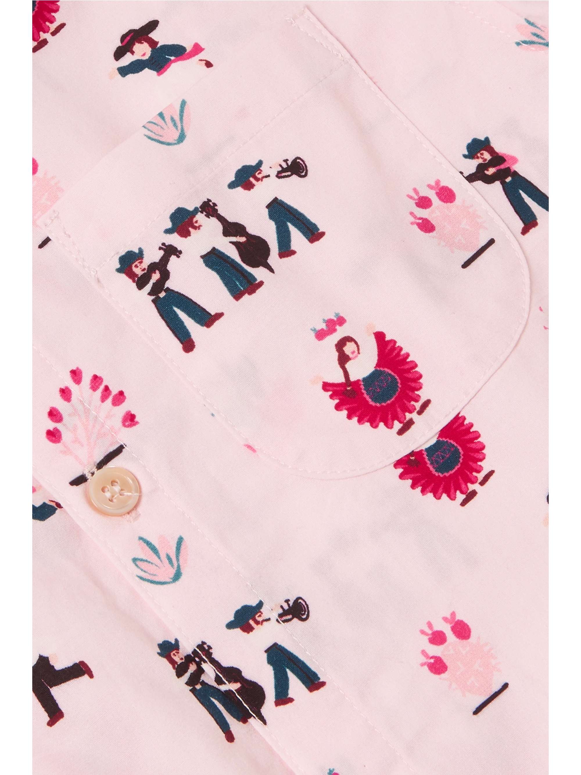 Thorsun Kids Georgie printed cotton-poplin shirt