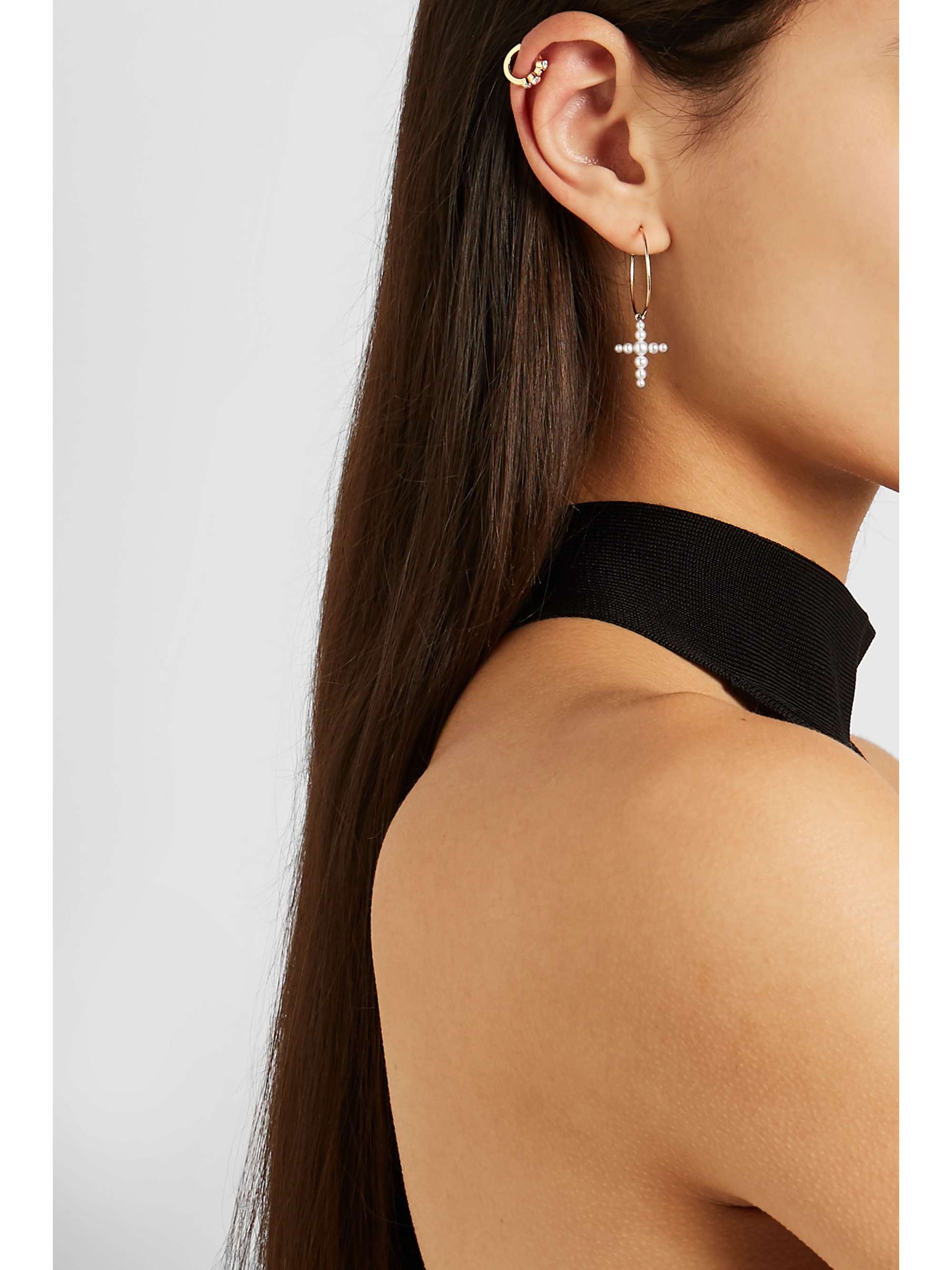 SOPHIE BILLE BRAHE Fellini 14-karat gold pearl earring