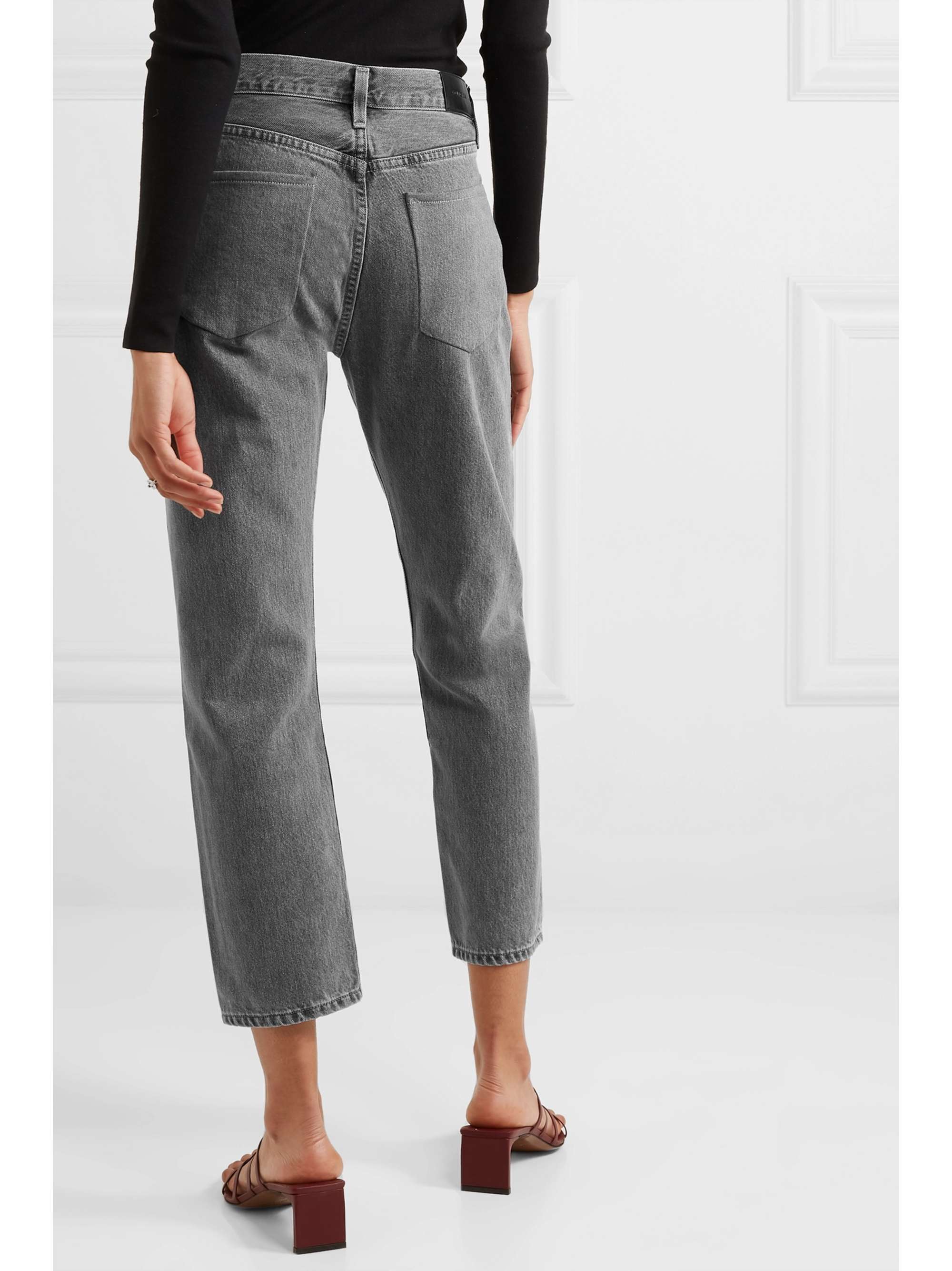 Gray The Low Slung cropped mid-rise 