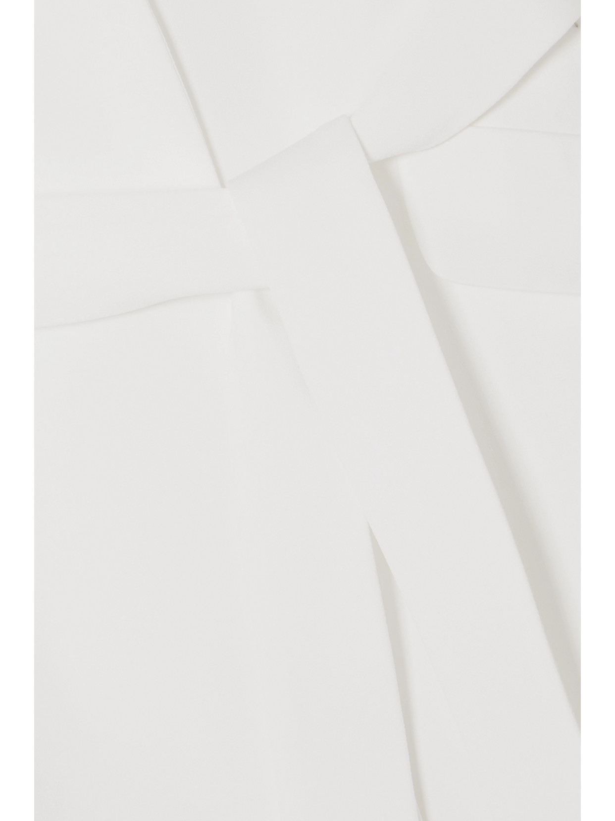 Rime Arodaky Jax Belted Lace-trimmed Crepe Mini Dress In White