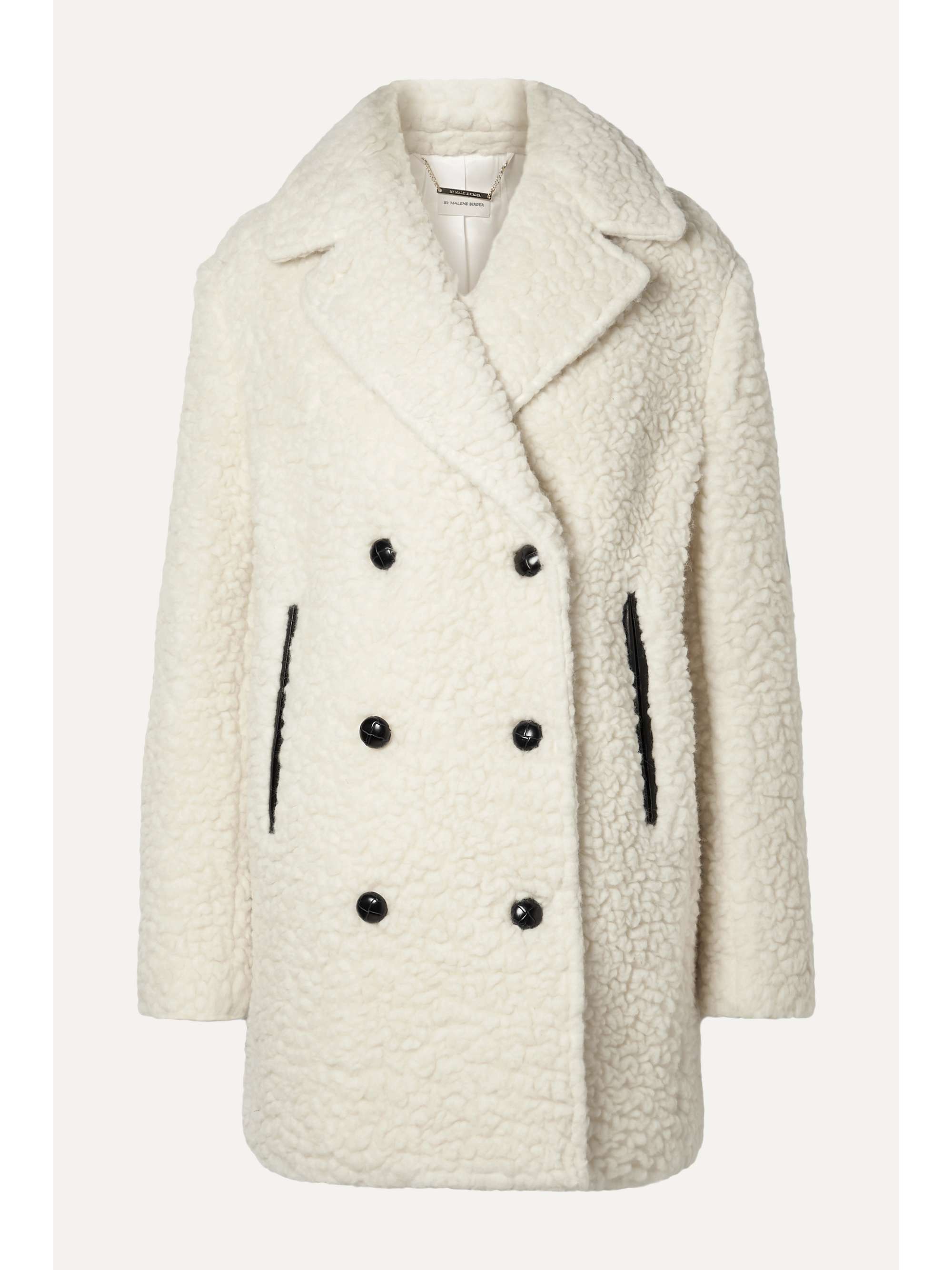 cream wool blend coat