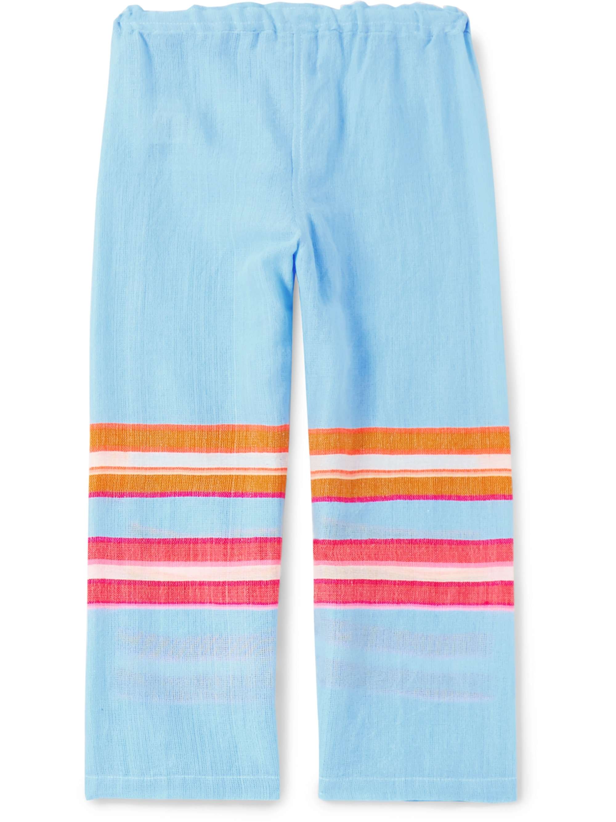 LEMLEM KIDS Eskedar striped cotton-blend gauze pants