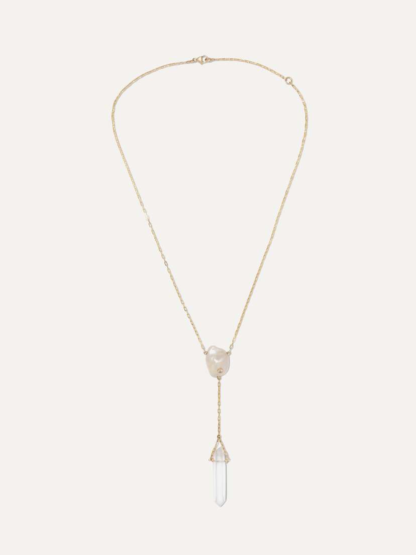 Harris Zhu 14-karat Gold Multi-stone Necklace