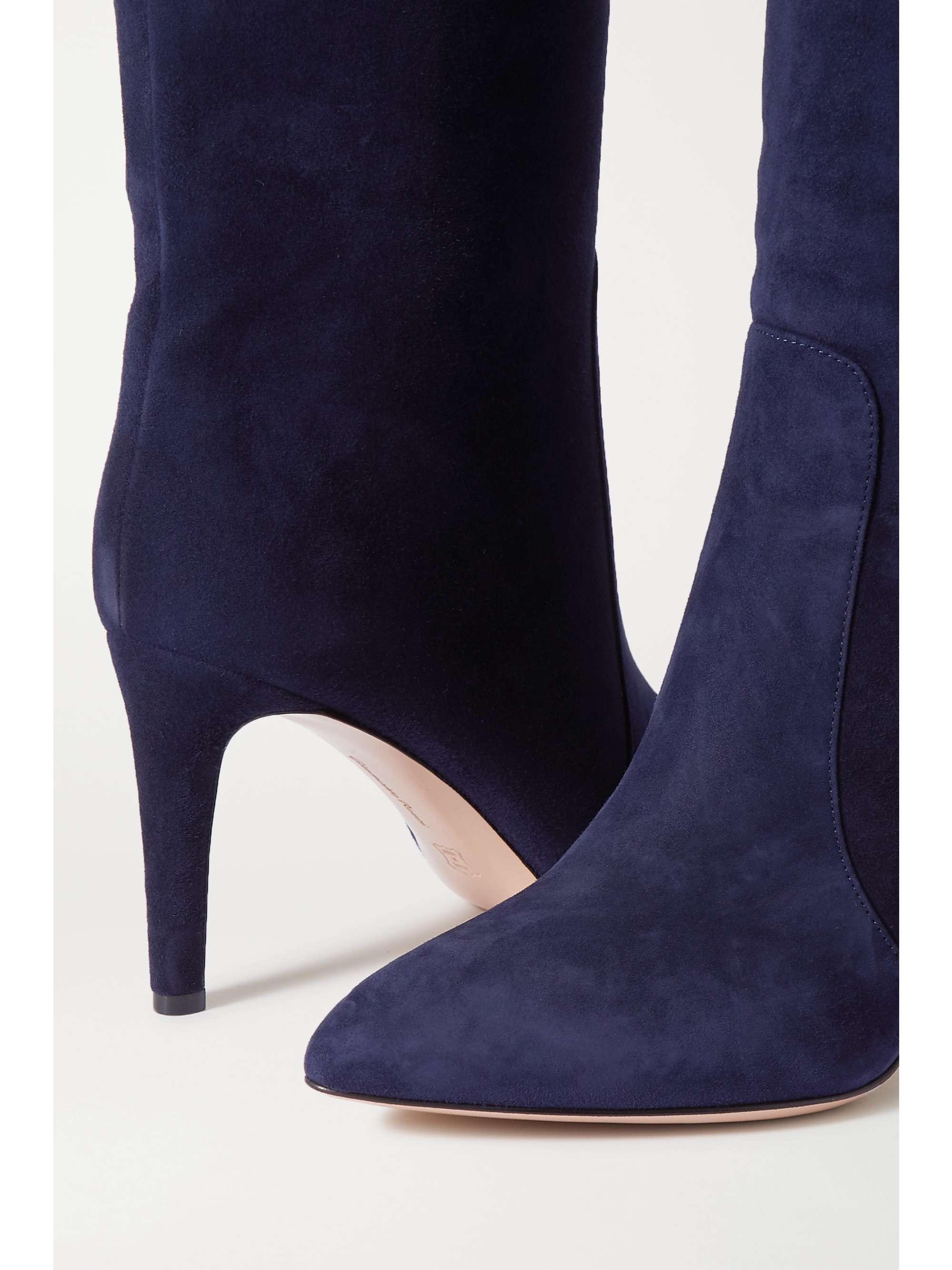 GIANVITO ROSSI 85 suede knee boots