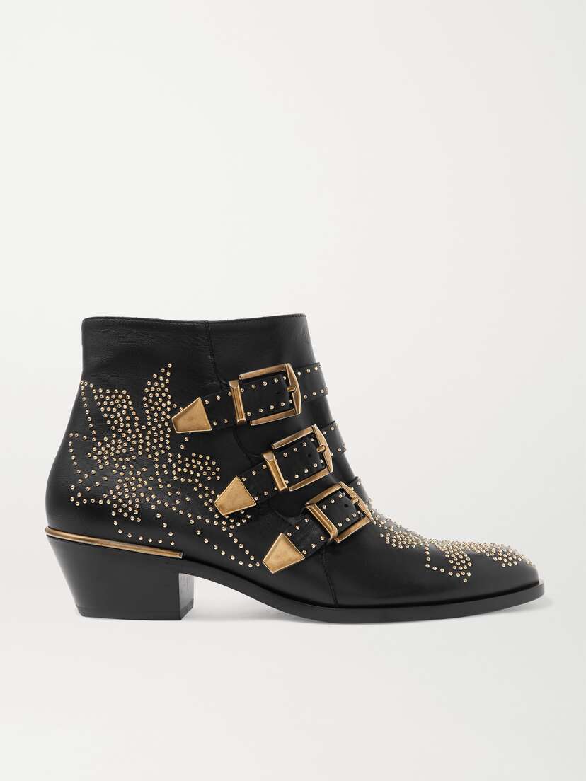 Chloé Susanna Studded Leather Ankle Boots