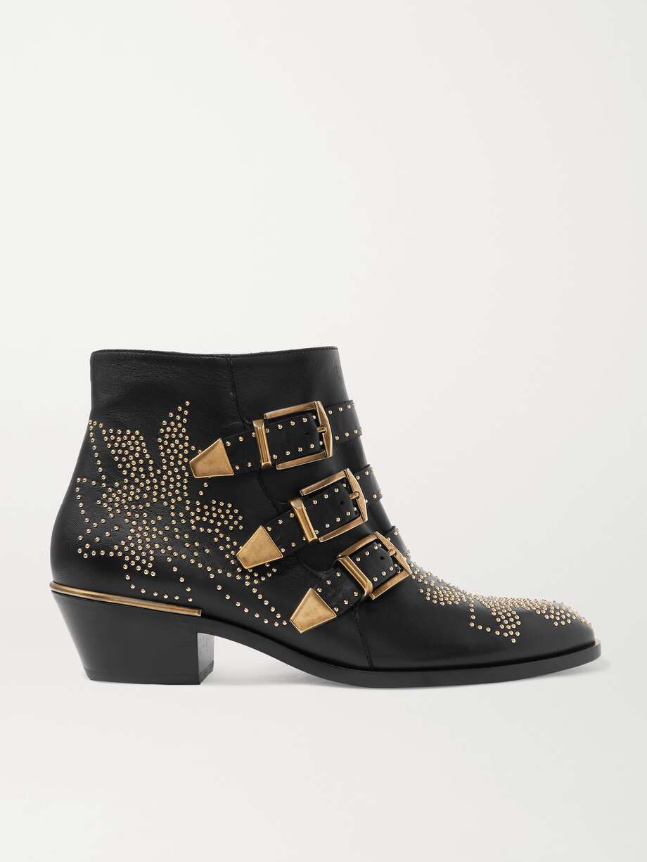 net-a-porter.com | CHLOÉ Susanna studded leather ankle boots