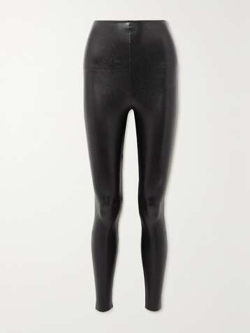 Womens Alaïa black Pin-Embroidered Leggings