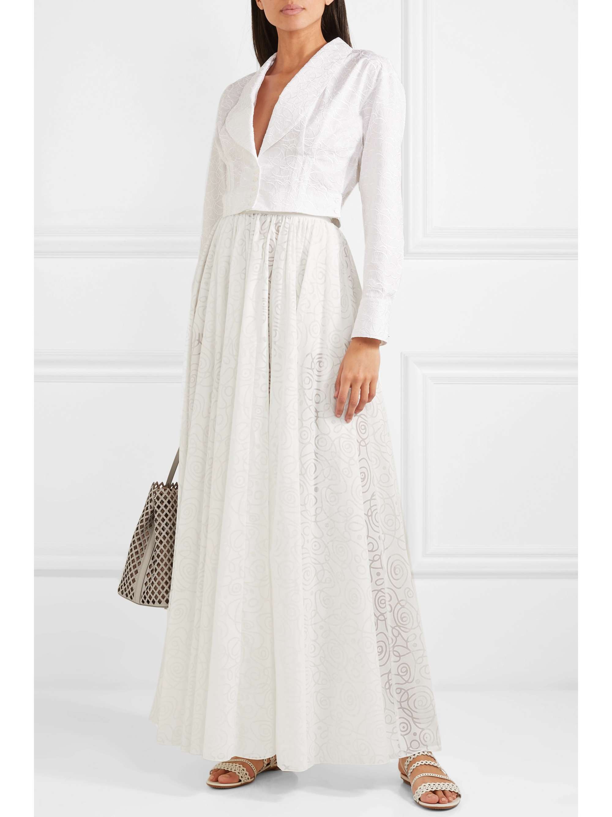 net white skirt