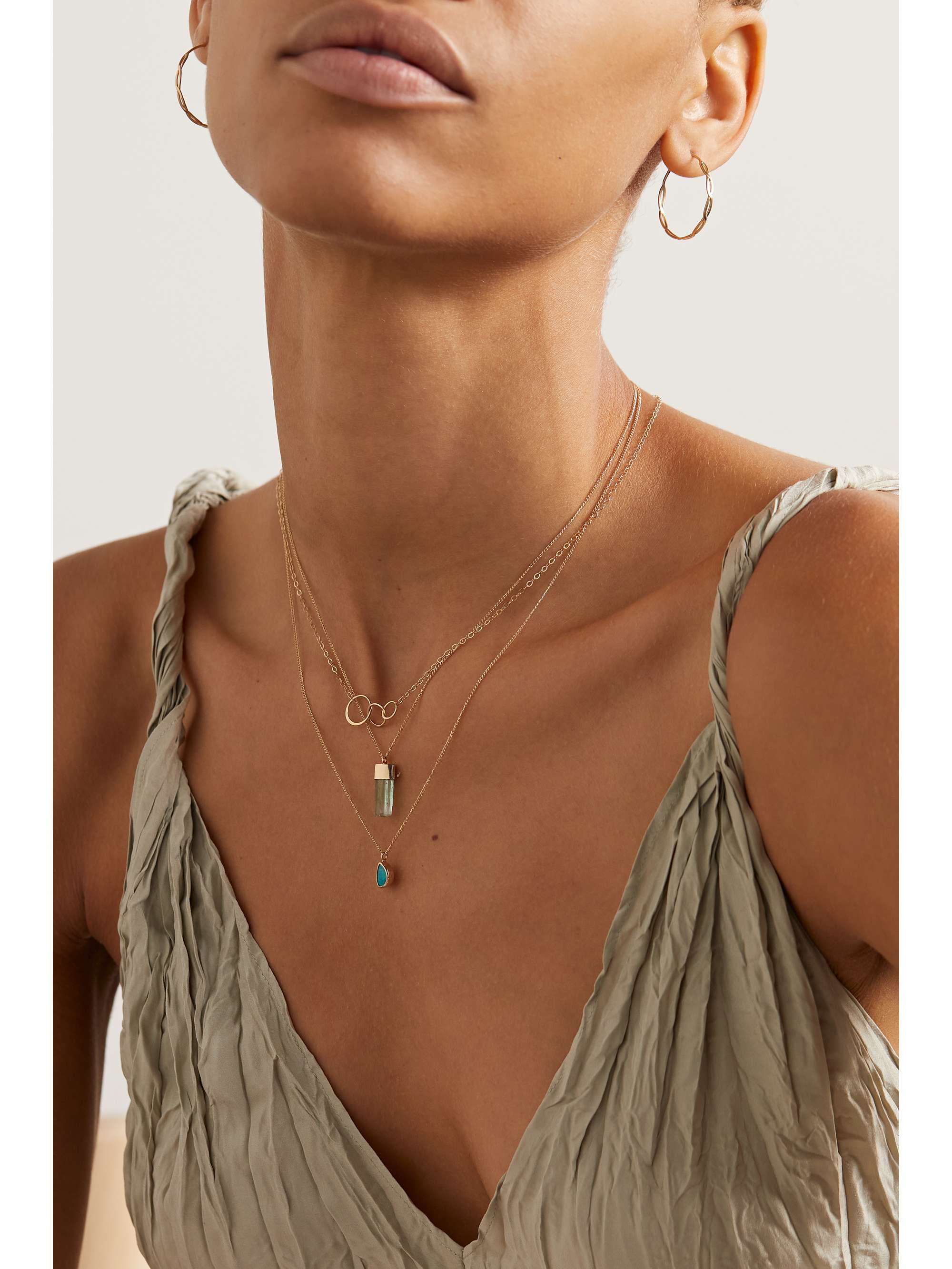 MELISSA JOY MANNING 14-karat gold necklace