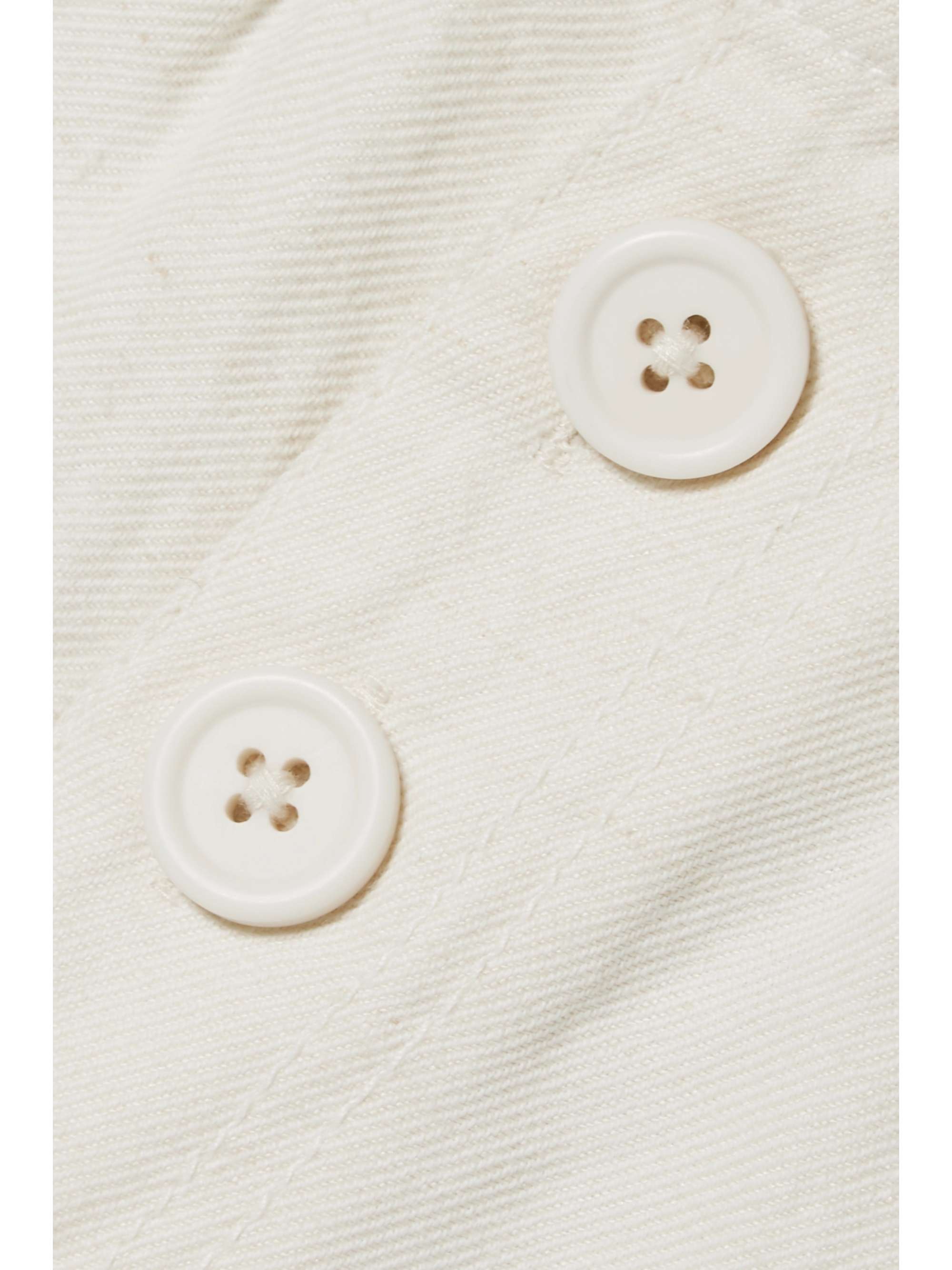 APIECE APART Fara cotton and linen-blend twill straight-leg pants