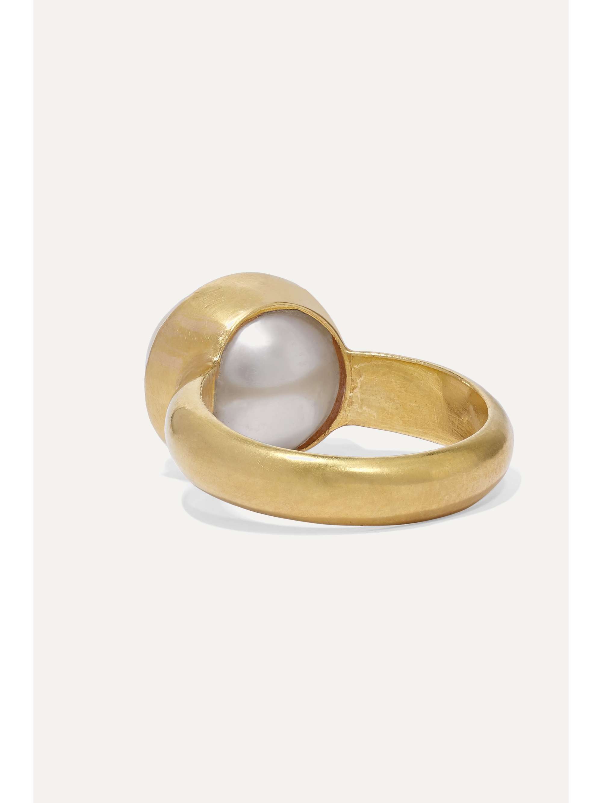 PIPPA SMALL 18-karat gold pearl ring