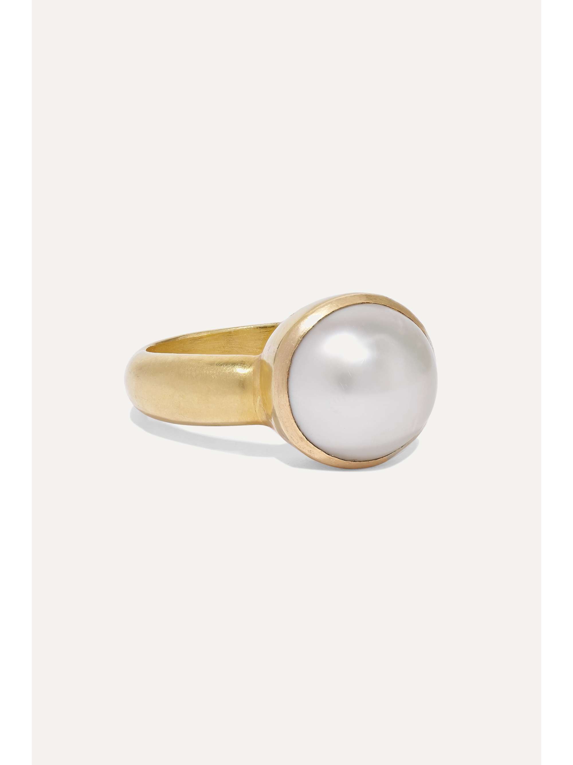 PIPPA SMALL 18-karat gold pearl ring