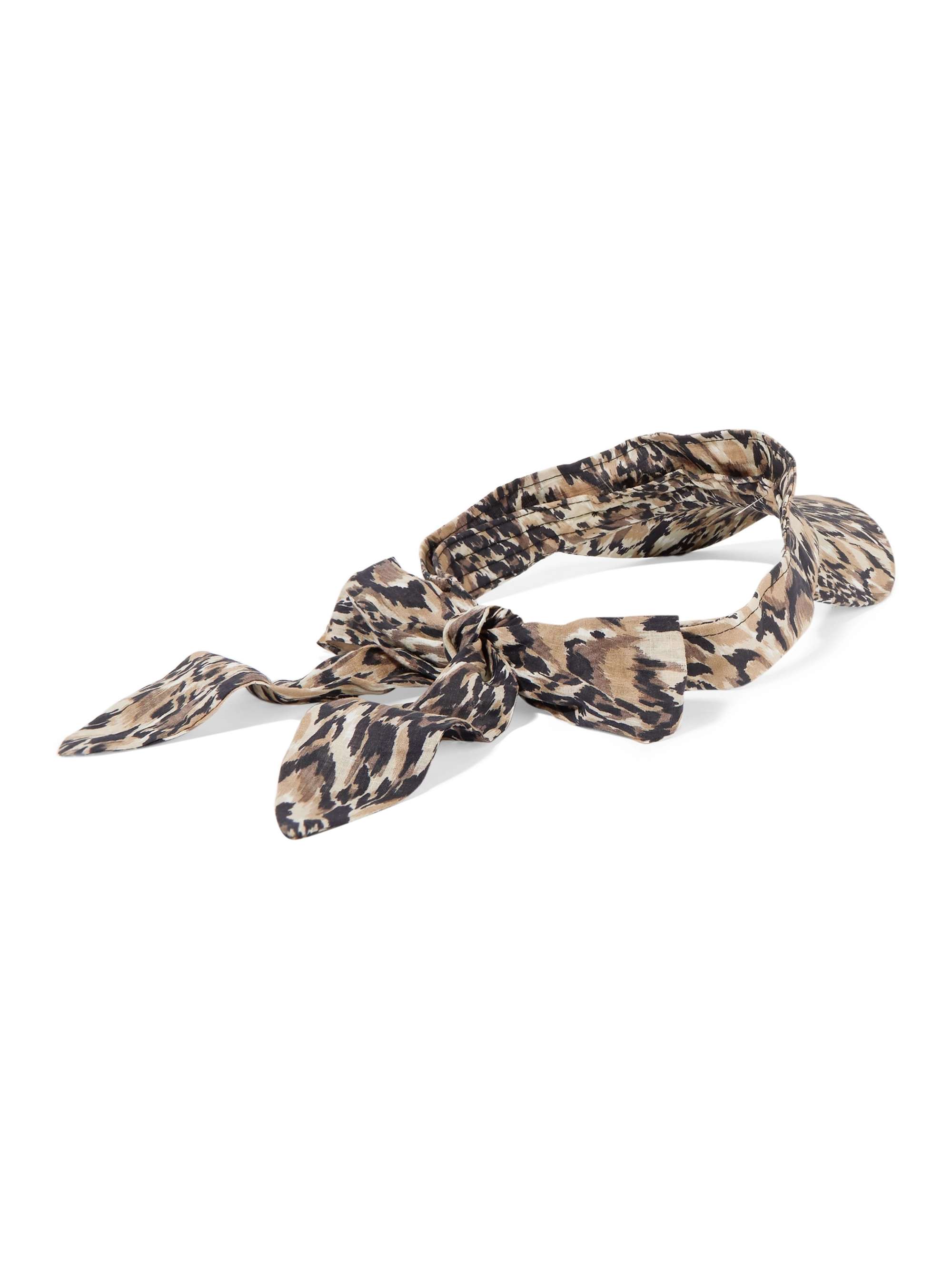 ZIMMERMANN Leopard-print cotton-poplin visor