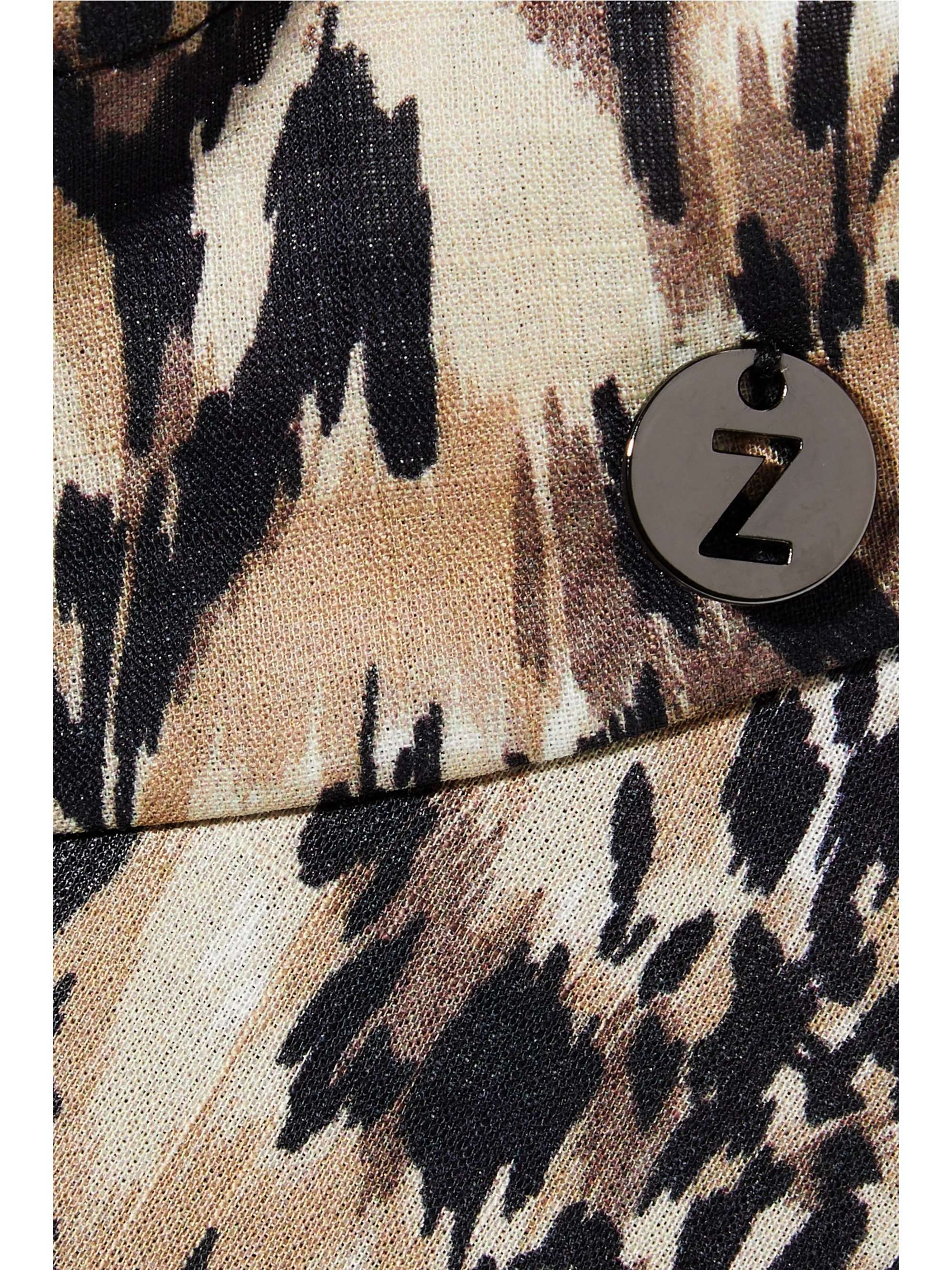 ZIMMERMANN Leopard-print cotton-poplin visor