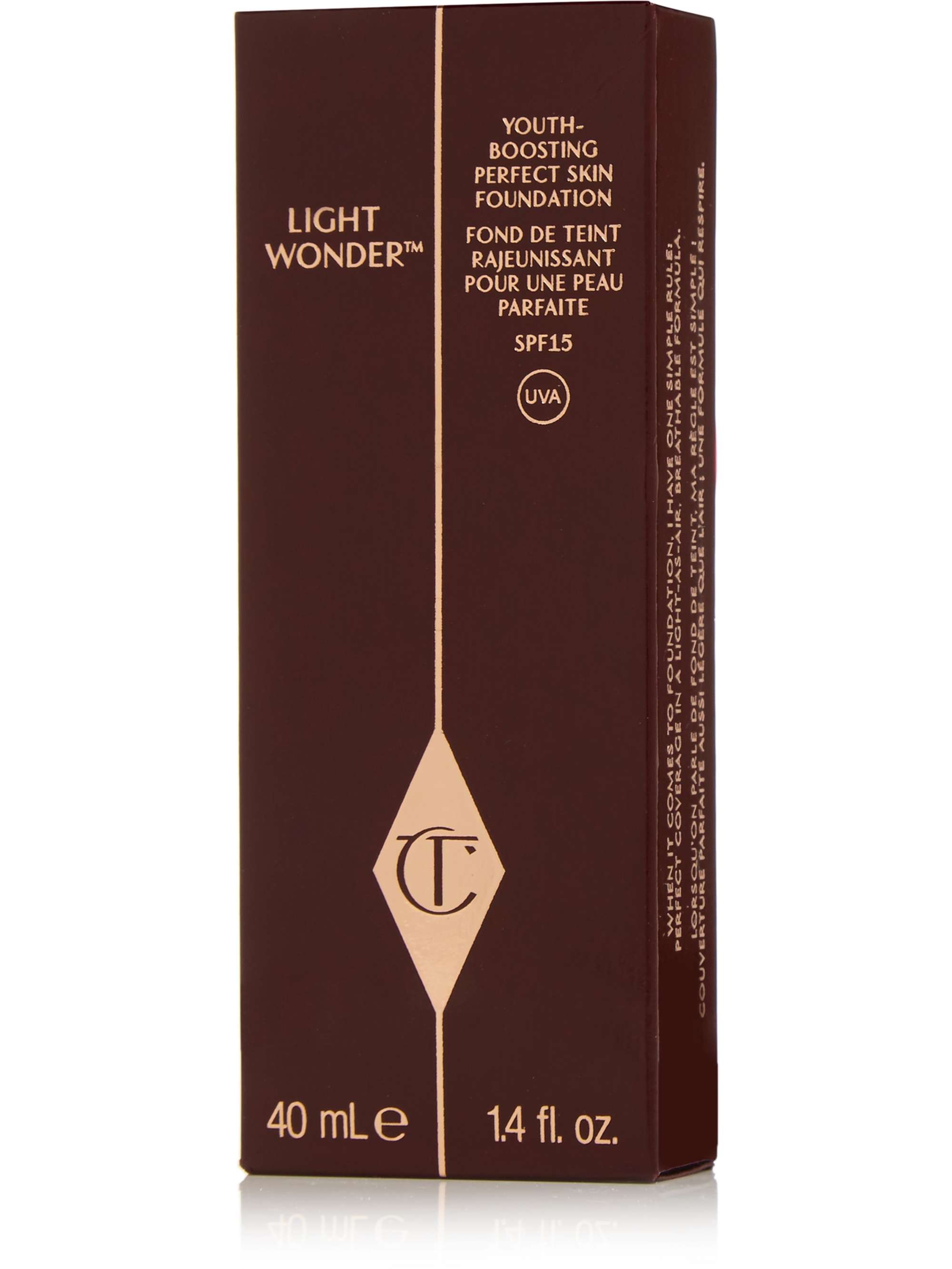 CHARLOTTE TILBURY Light Wonder Youth-Boosting Foundation – 10 Dark, 40ml