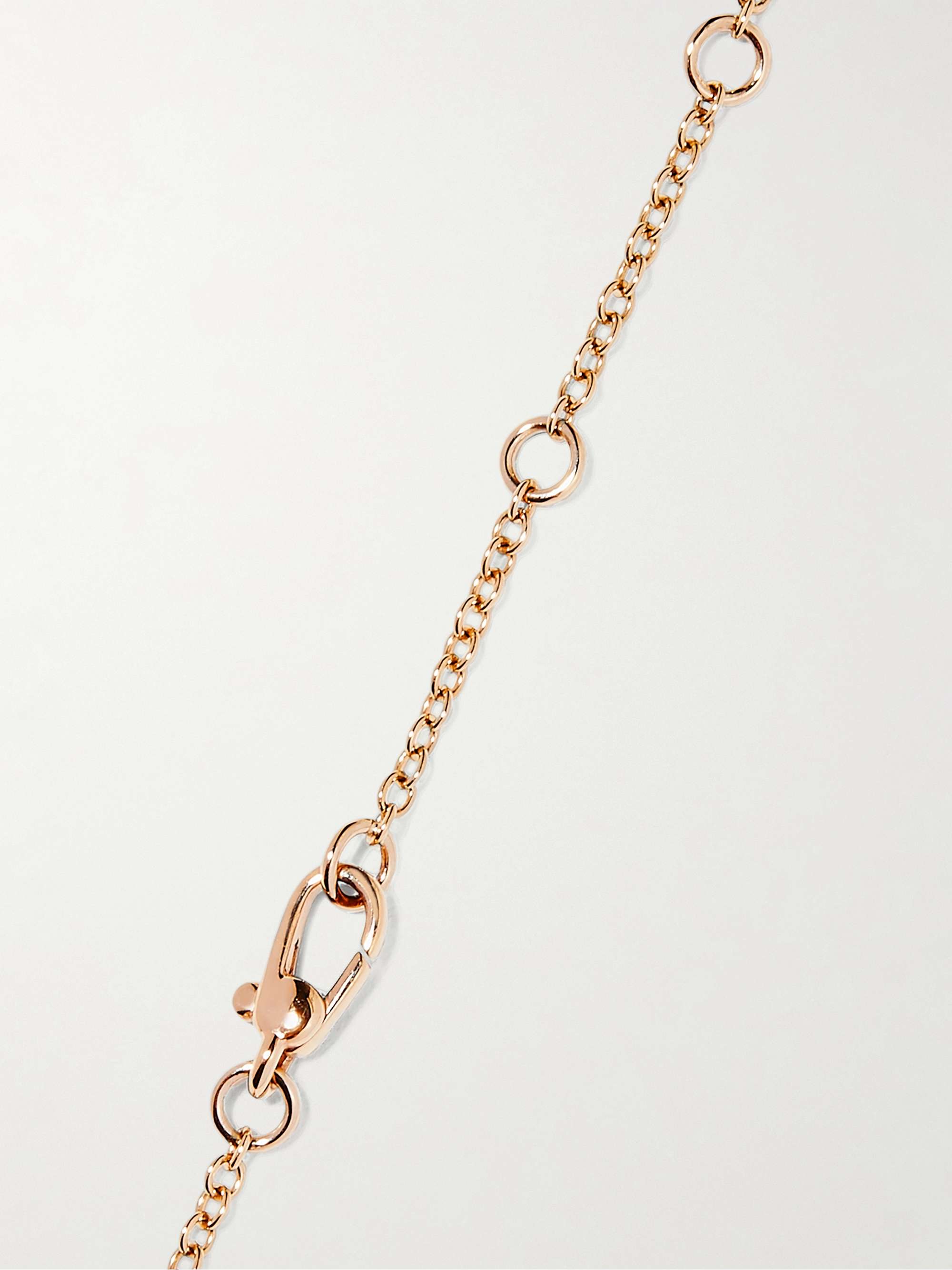 POMELLATO Nudo 18-karat rose and white gold diamond necklace