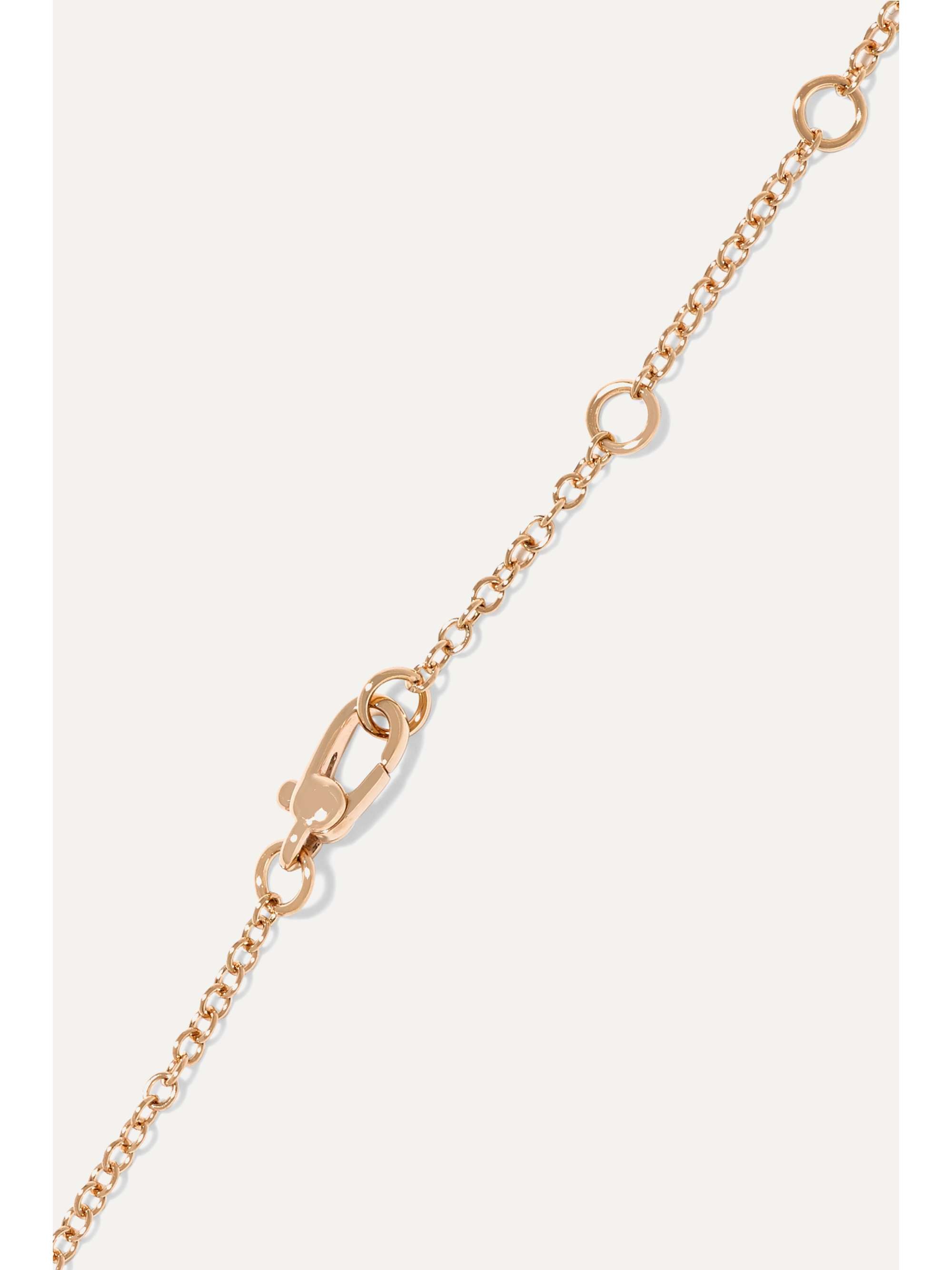 POMELLATO Nudo 18-karat rose and white gold topaz necklace