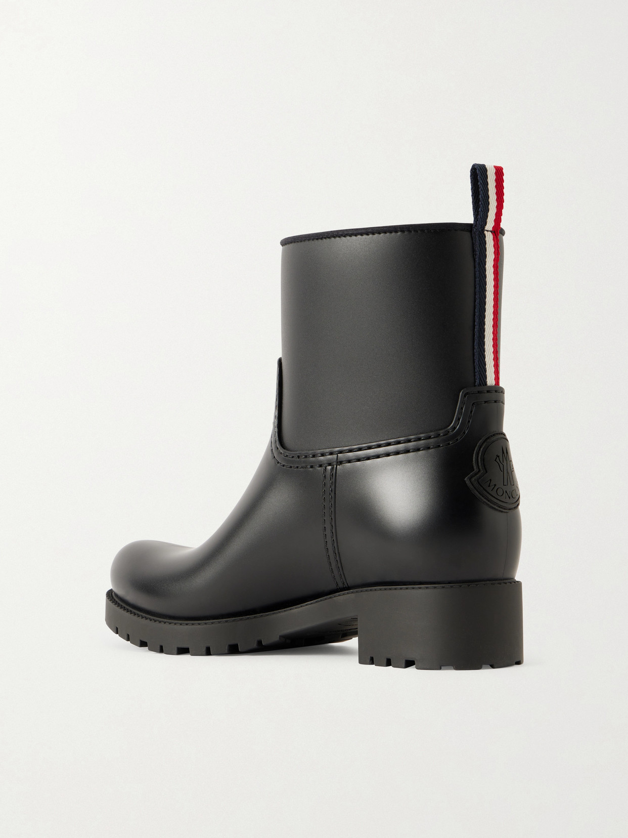 Ginette Grosgrain-Trimmed Rubber Rain Boots