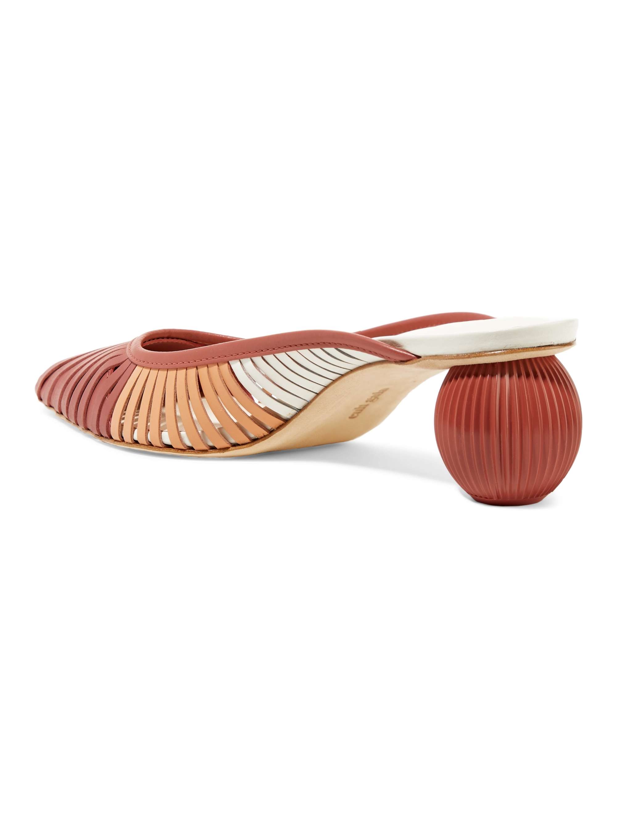 CULT GAIA Alia Perspex and leather mules
