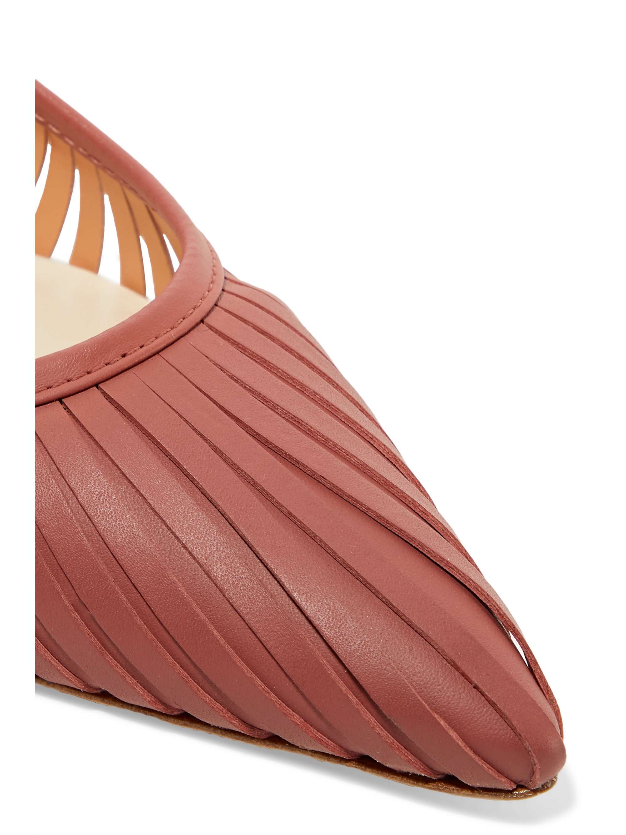 CULT GAIA Alia Perspex and leather mules