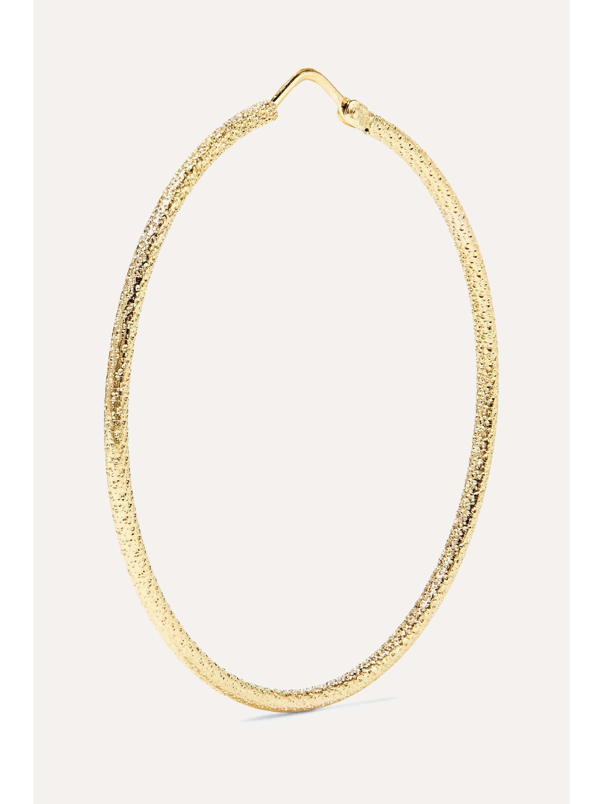 CAROLINA BUCCI Florentine 18-karat gold hoop earrings