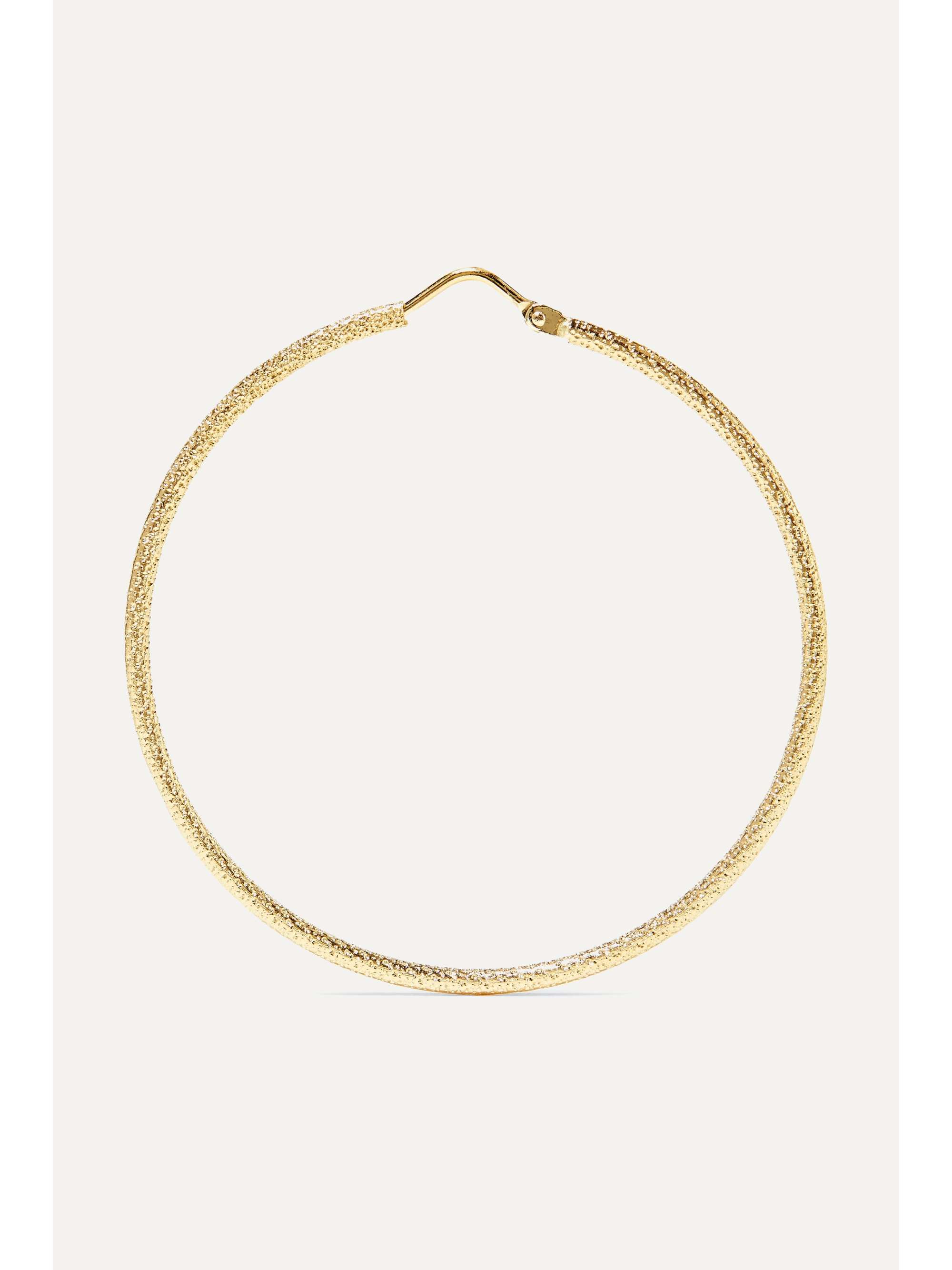 CAROLINA BUCCI Florentine 18-karat gold hoop earrings
