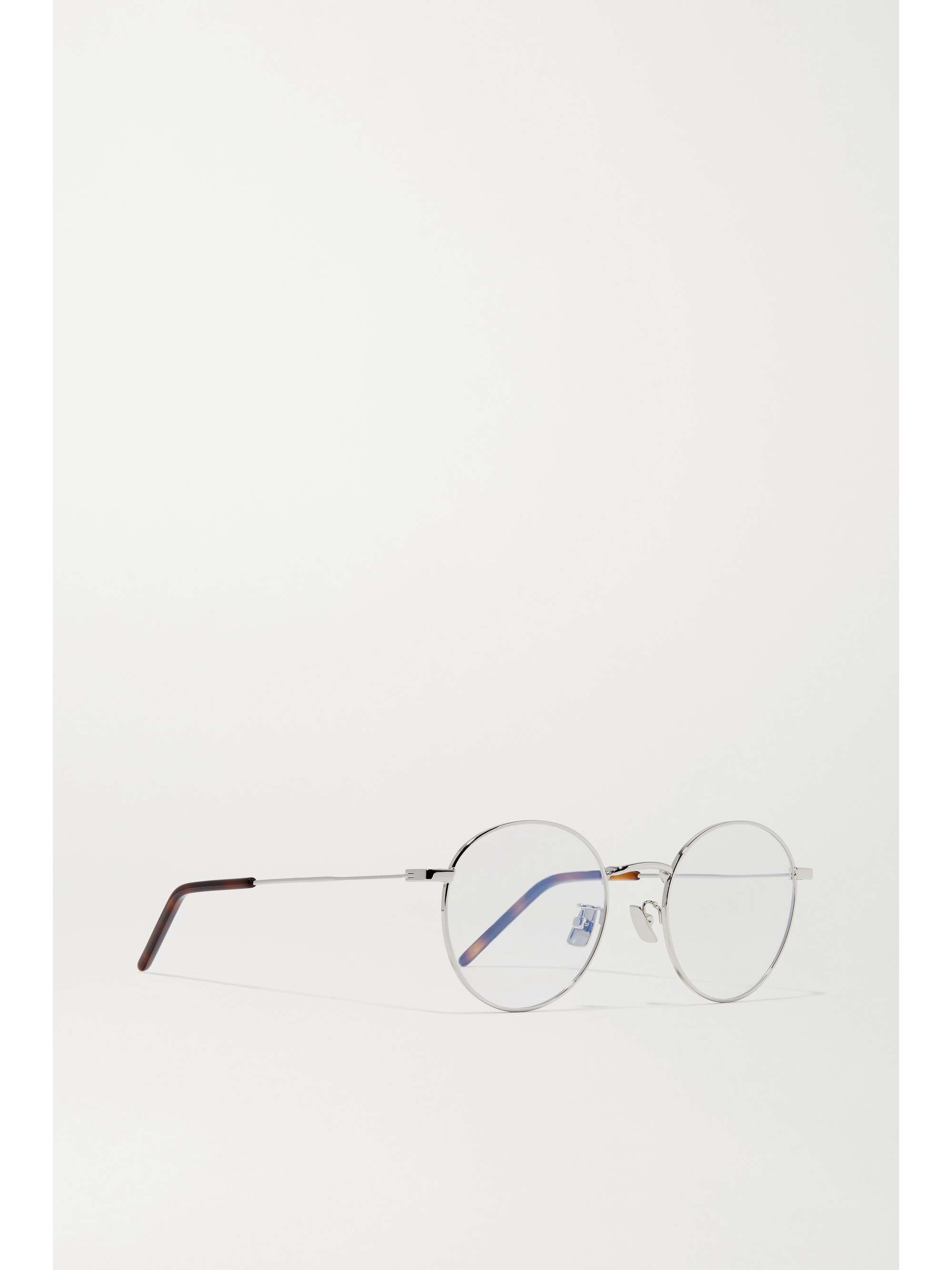 silver circle frame glasses