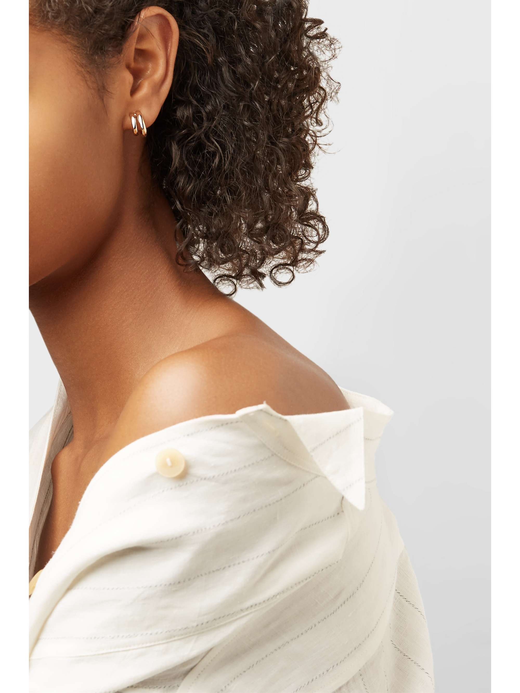 POMELLATO 18-karat rose gold hoop earrings