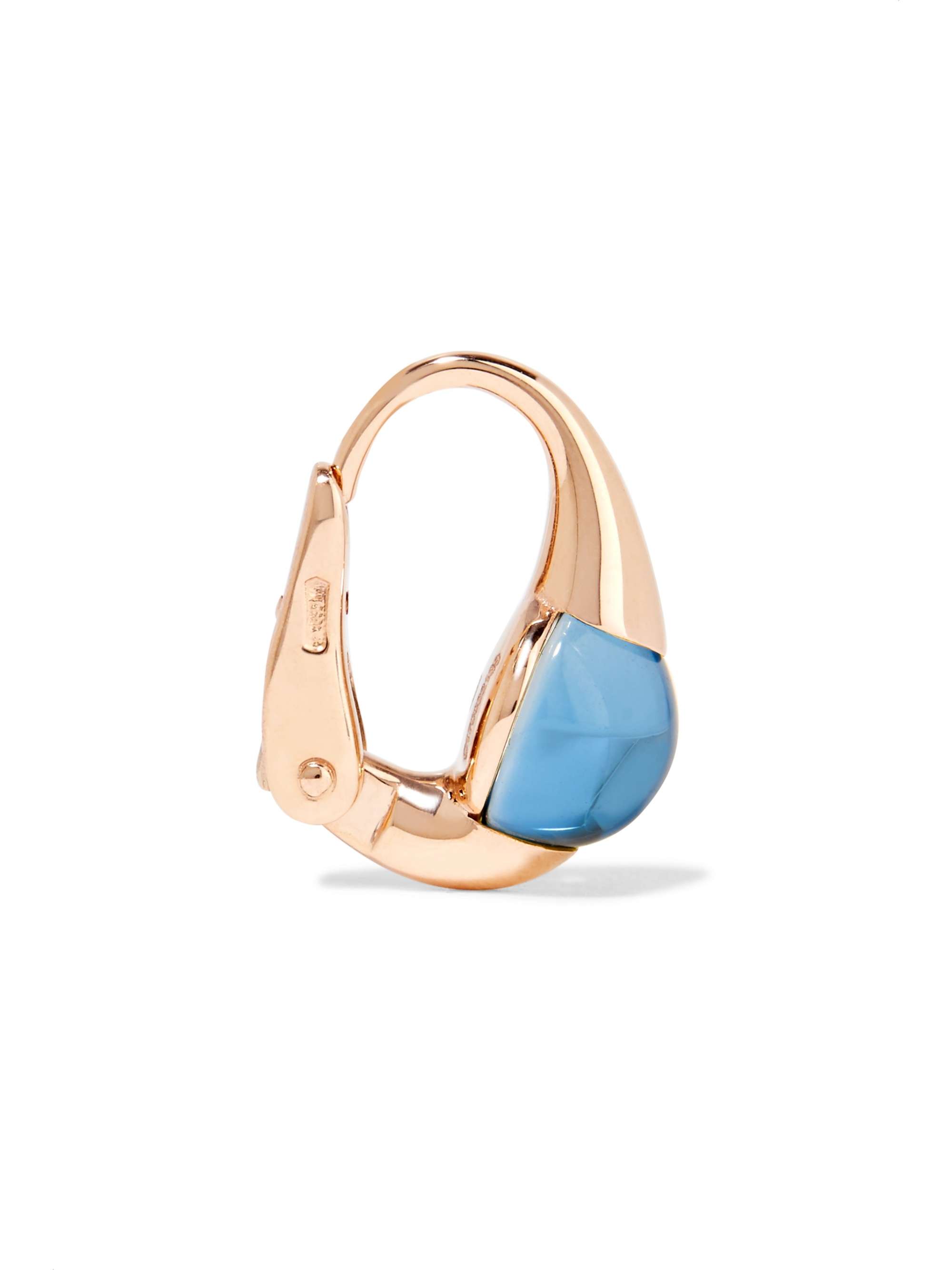 POMELLATO Boucles d'oreilles en or rose 18 carats et topazes M'ama Non M'ama