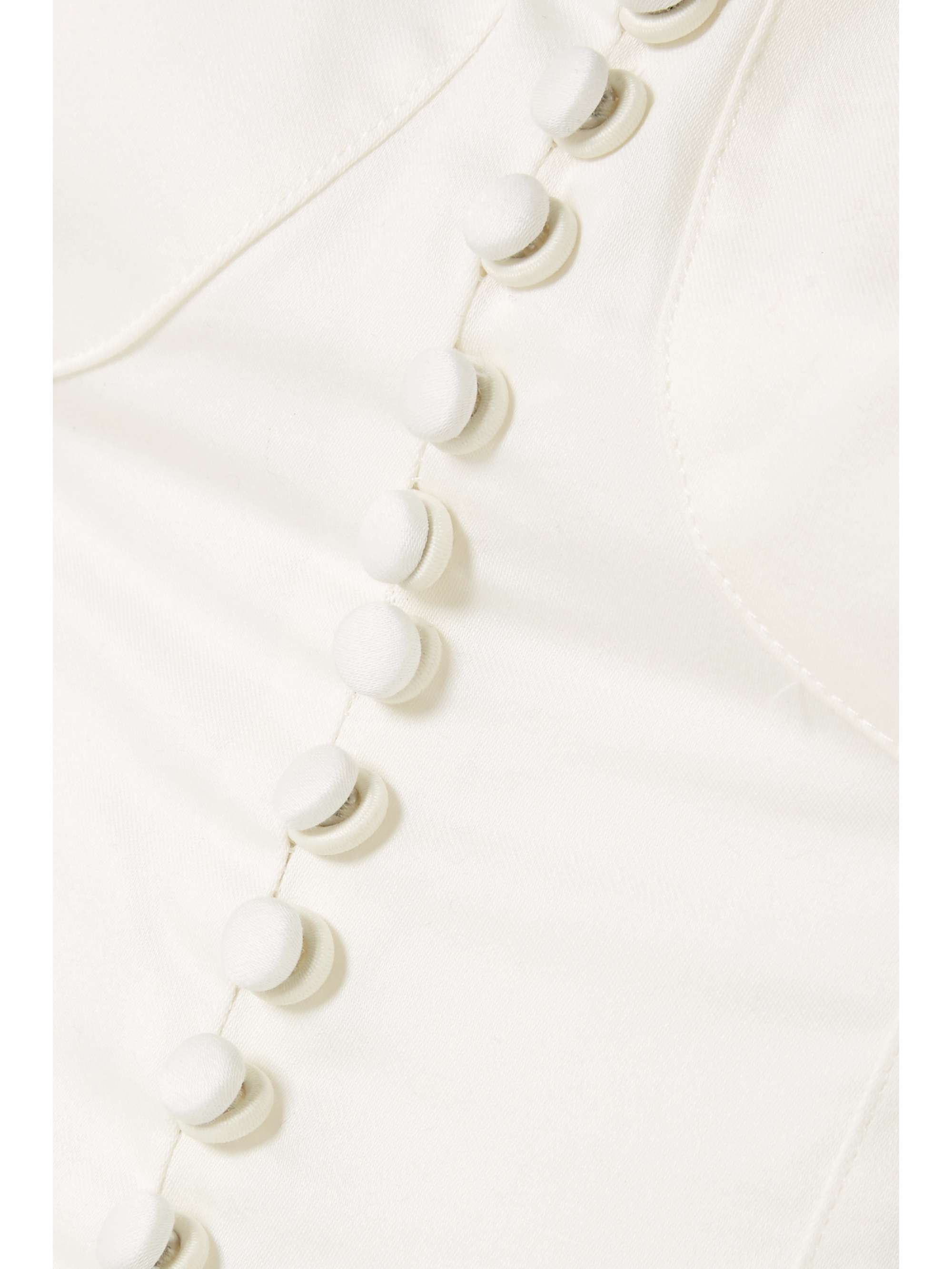 ORSEUND IRIS Victorian button-embellished Pima cotton-sateen blouse