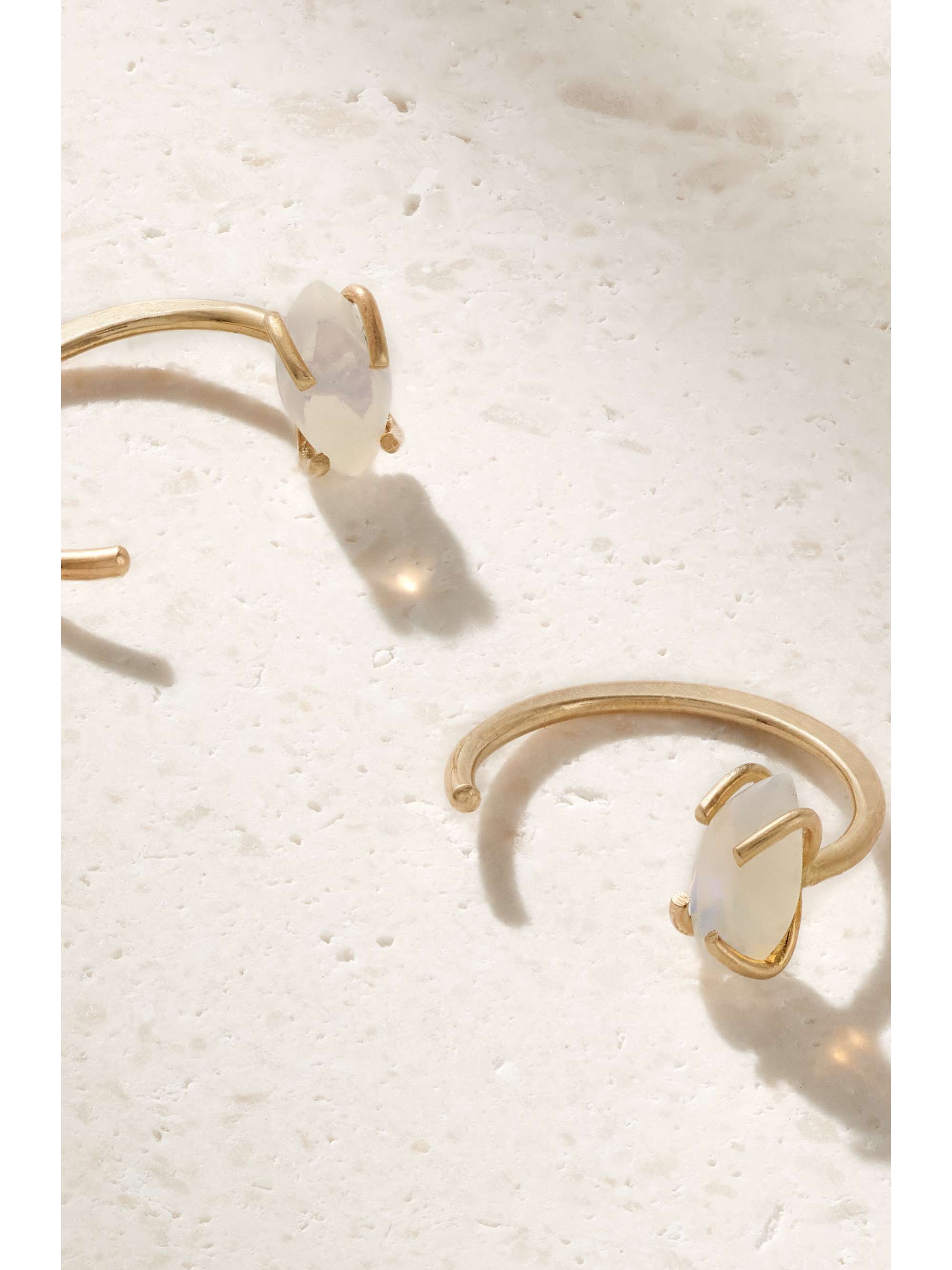 MELISSA JOY MANNING 14-karat gold opal earrings
