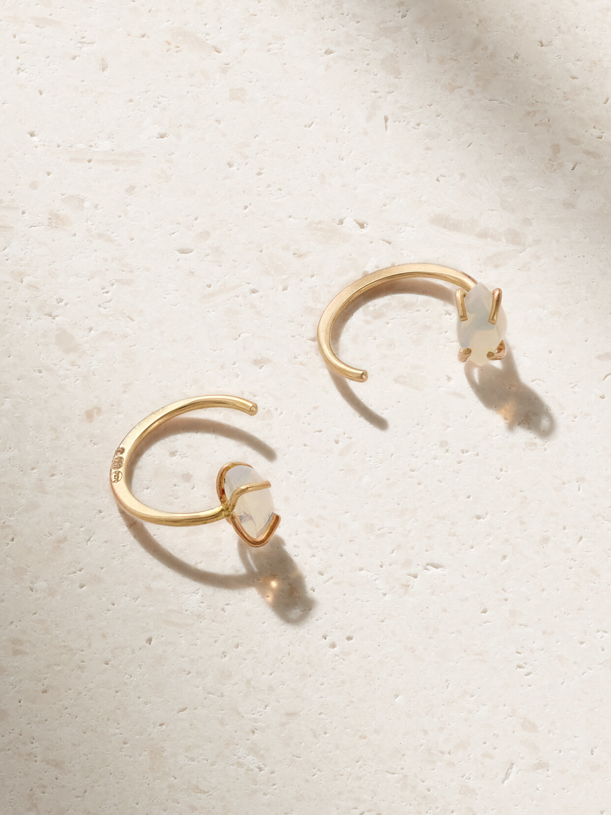 Melissa Joy Manning - 14-karat Gold Opal Earrings - One size