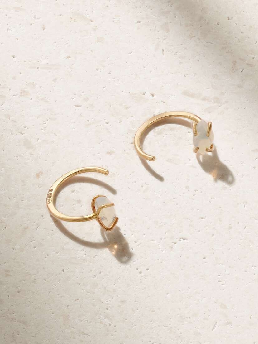 Melissa Joy Manning 14-karat Gold Opal Earrings