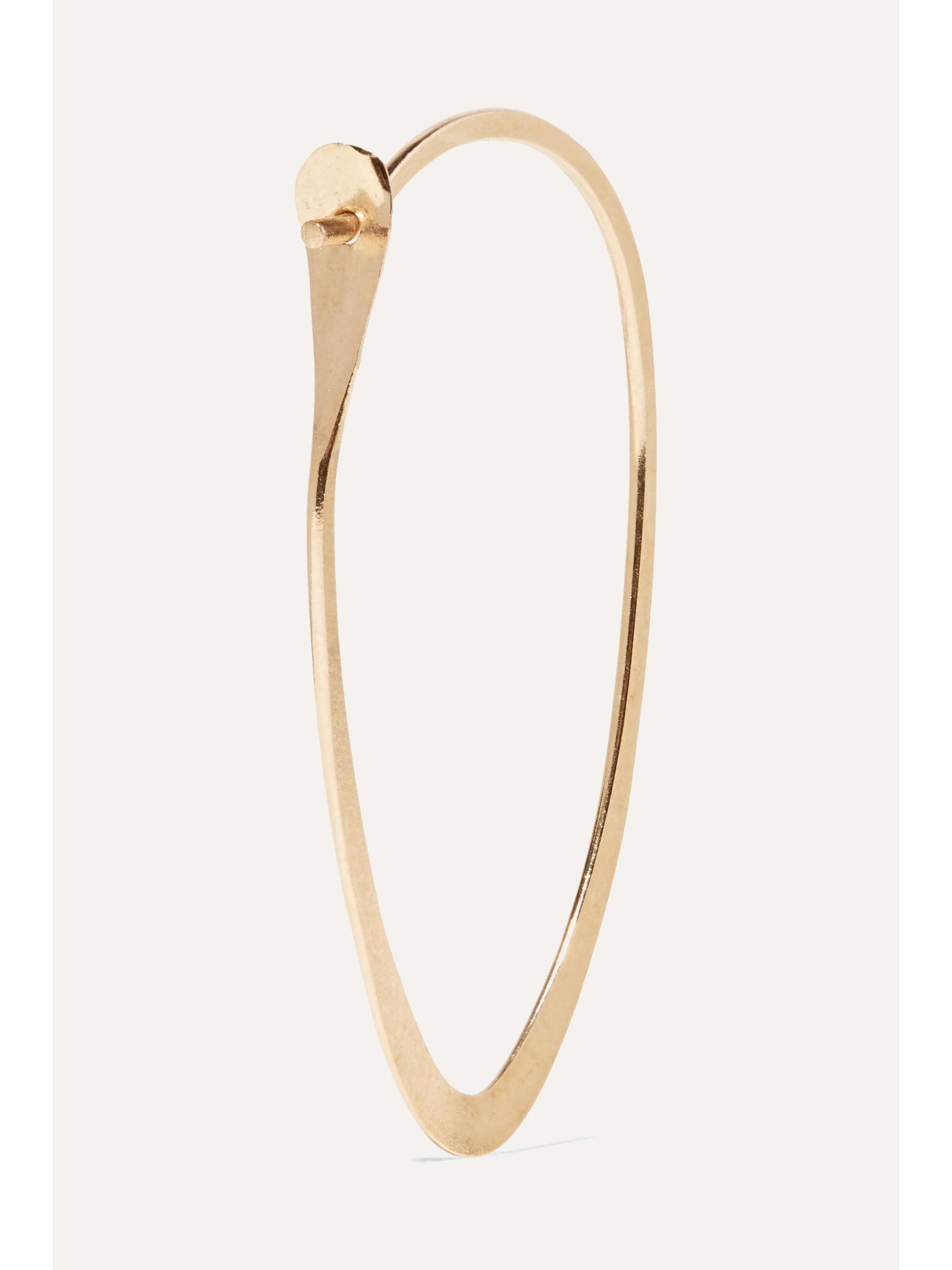 MELISSA JOY MANNING 14-karat gold hoop earrings