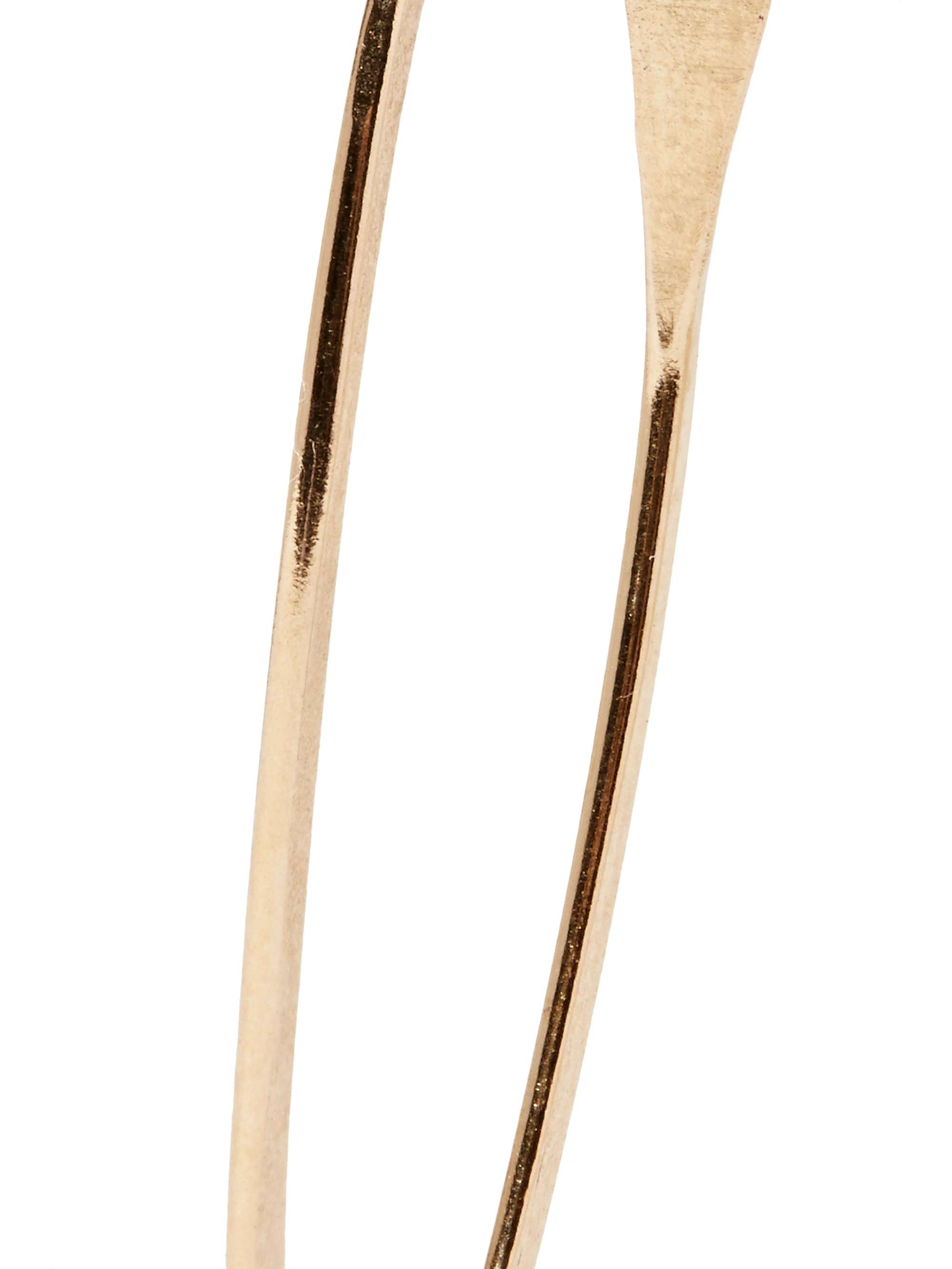 MELISSA JOY MANNING 14-karat gold hoop earrings