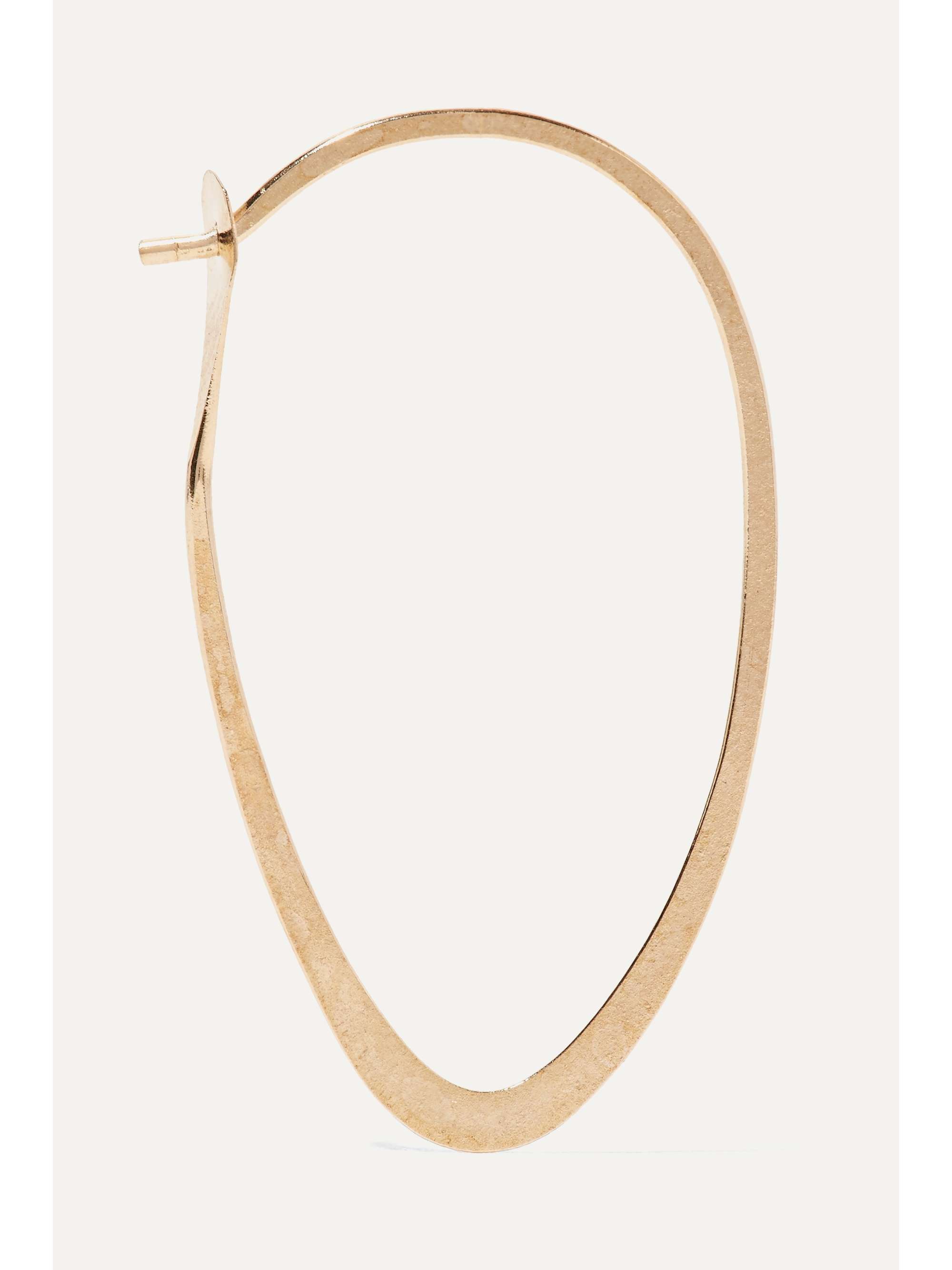 MELISSA JOY MANNING 14-karat gold hoop earrings