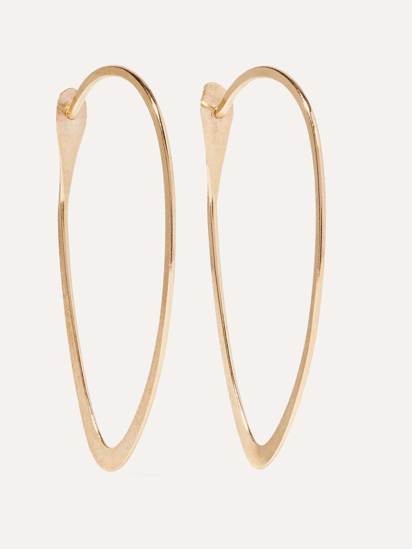 Melissa Joy Manning 14-karat Gold Hoop Earrings