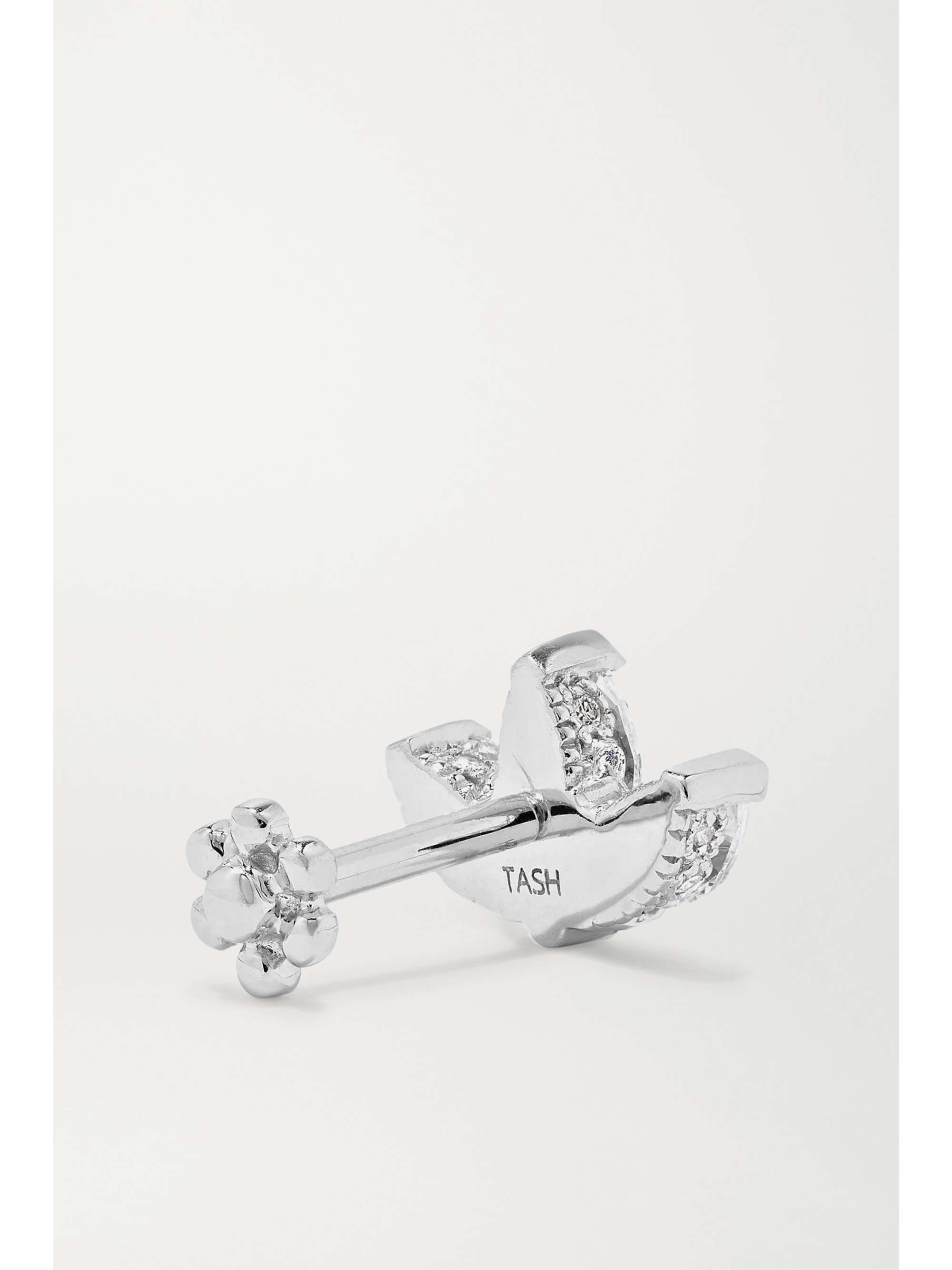 MARIA TASH Lotus 18-karat rose gold diamond earring