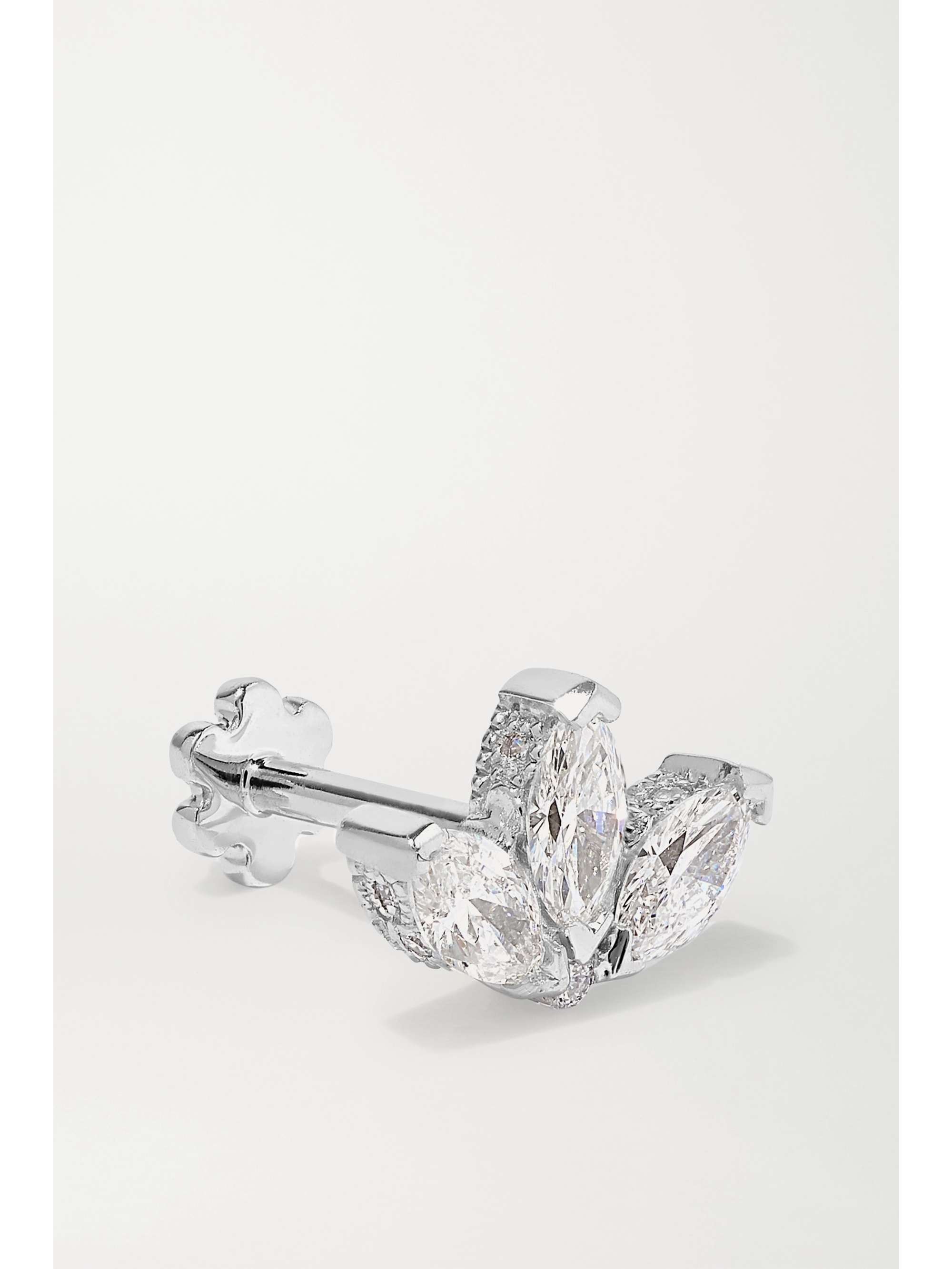 MARIA TASH Lotus 18-karat rose gold diamond earring