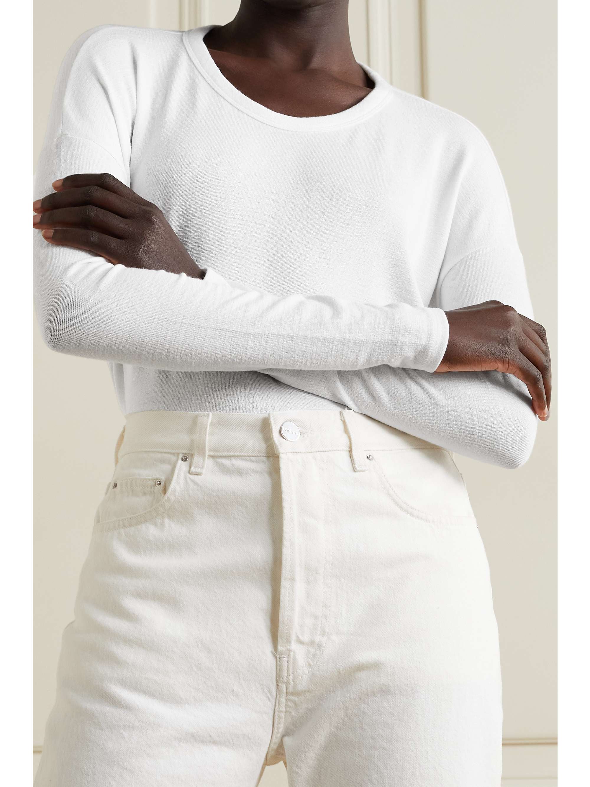 RAG & BONE Hudson slub stretch-jersey top