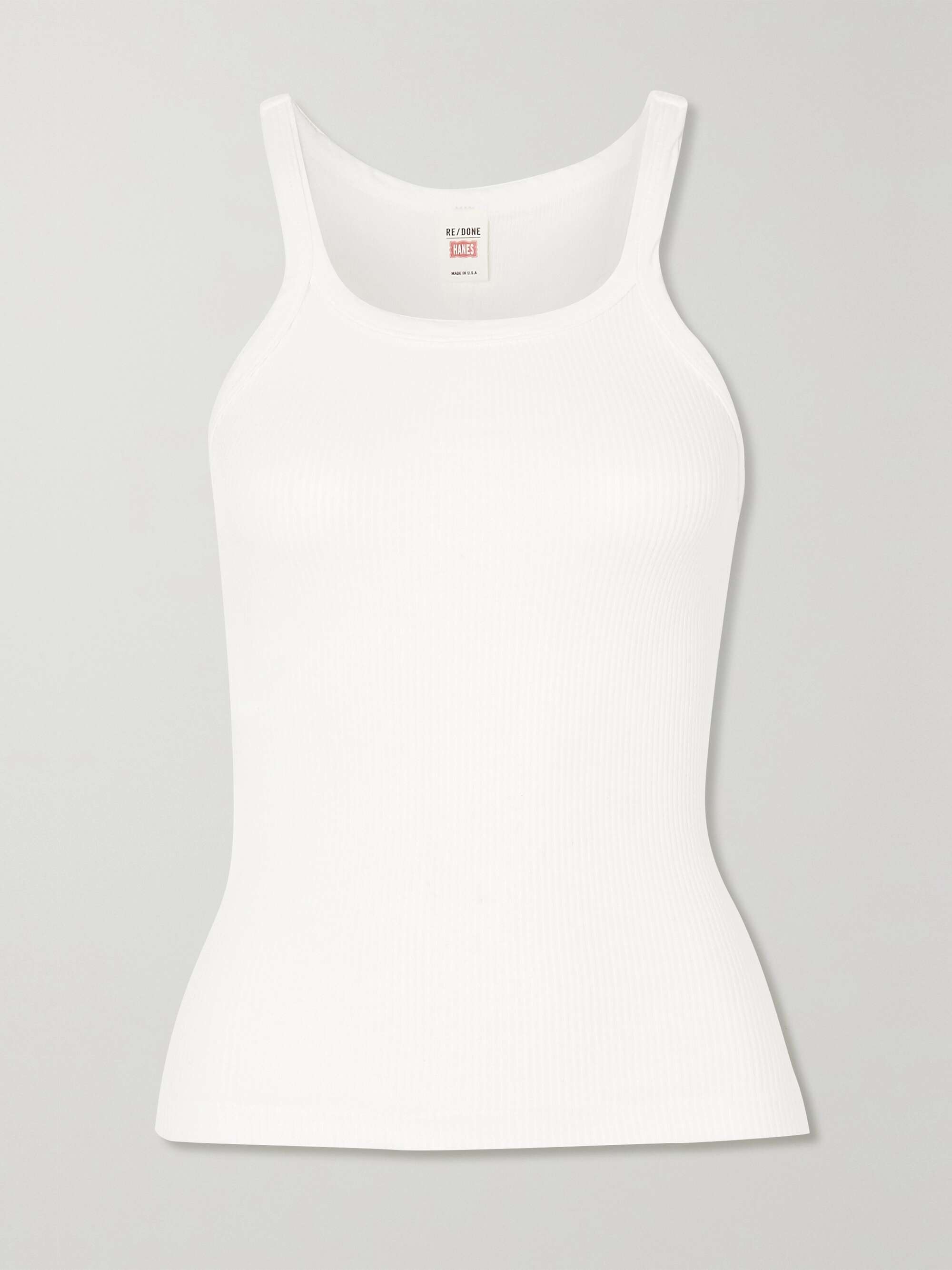 Ribbed Tank Top - WARDROBE.NYC, Luxury Designer Fashion