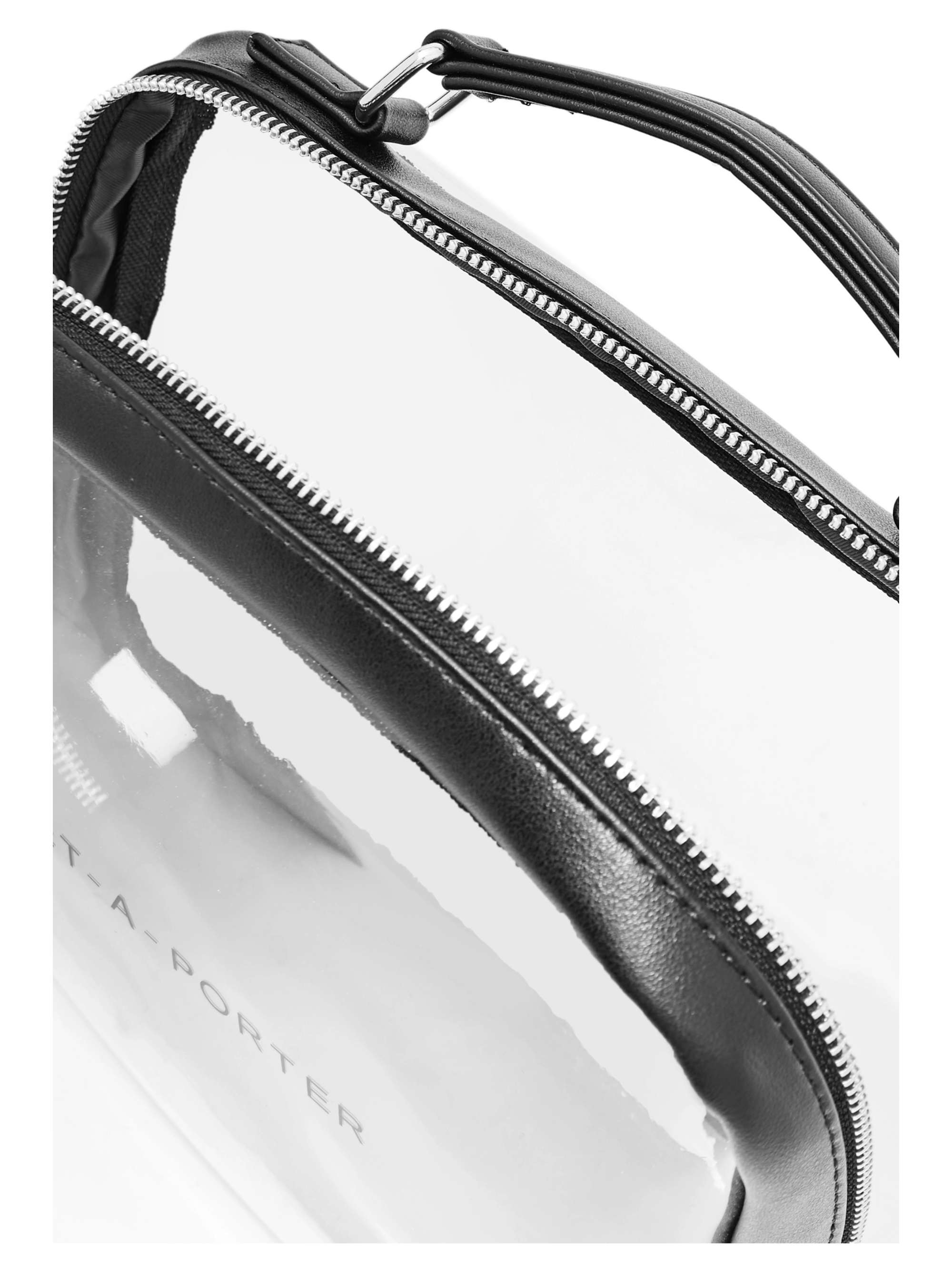 NET-A-PORTER Vegan faux leather-trimmed Perspex cosmetics case