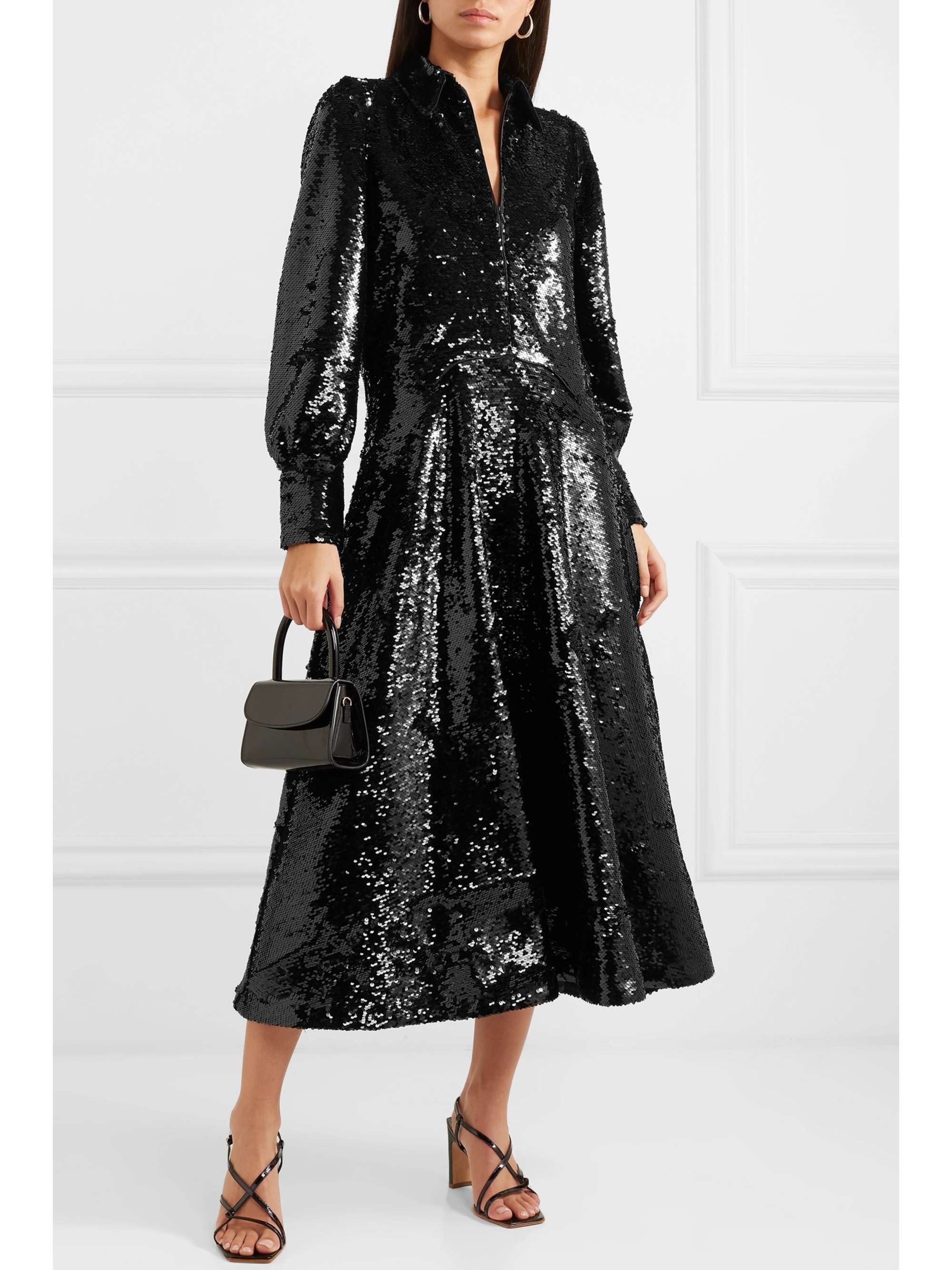 ganni sonora sequin dress