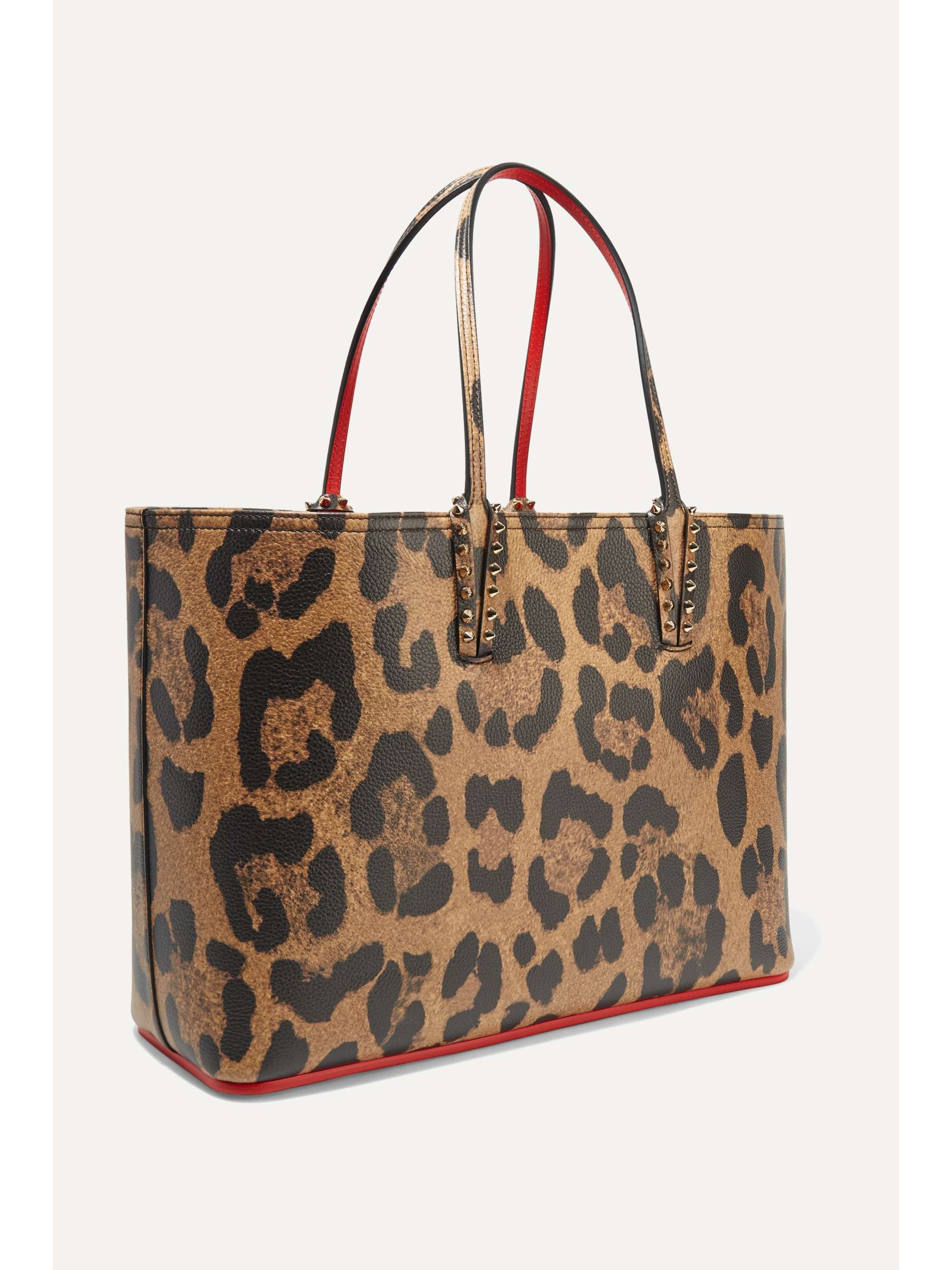 christian louboutin cabata leopard tote