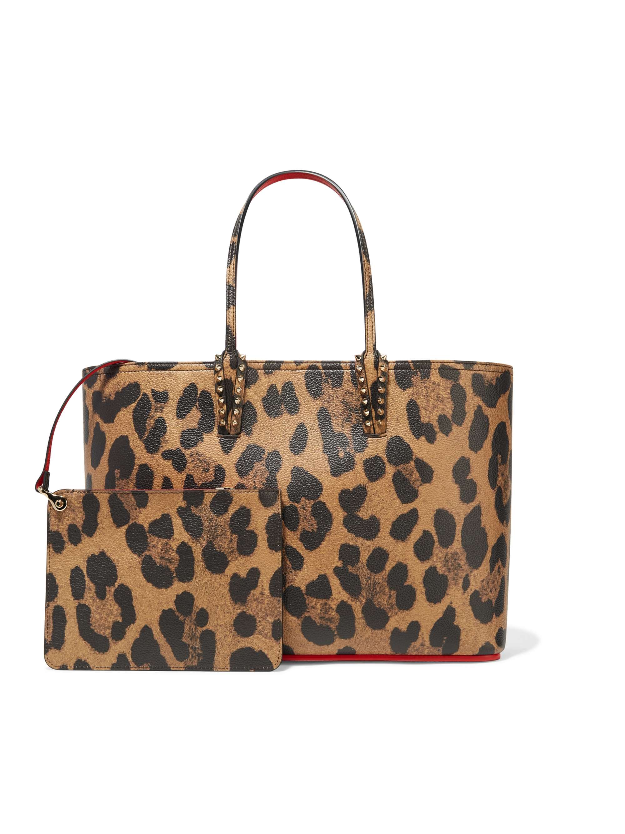 christian louboutin cabata leopard tote