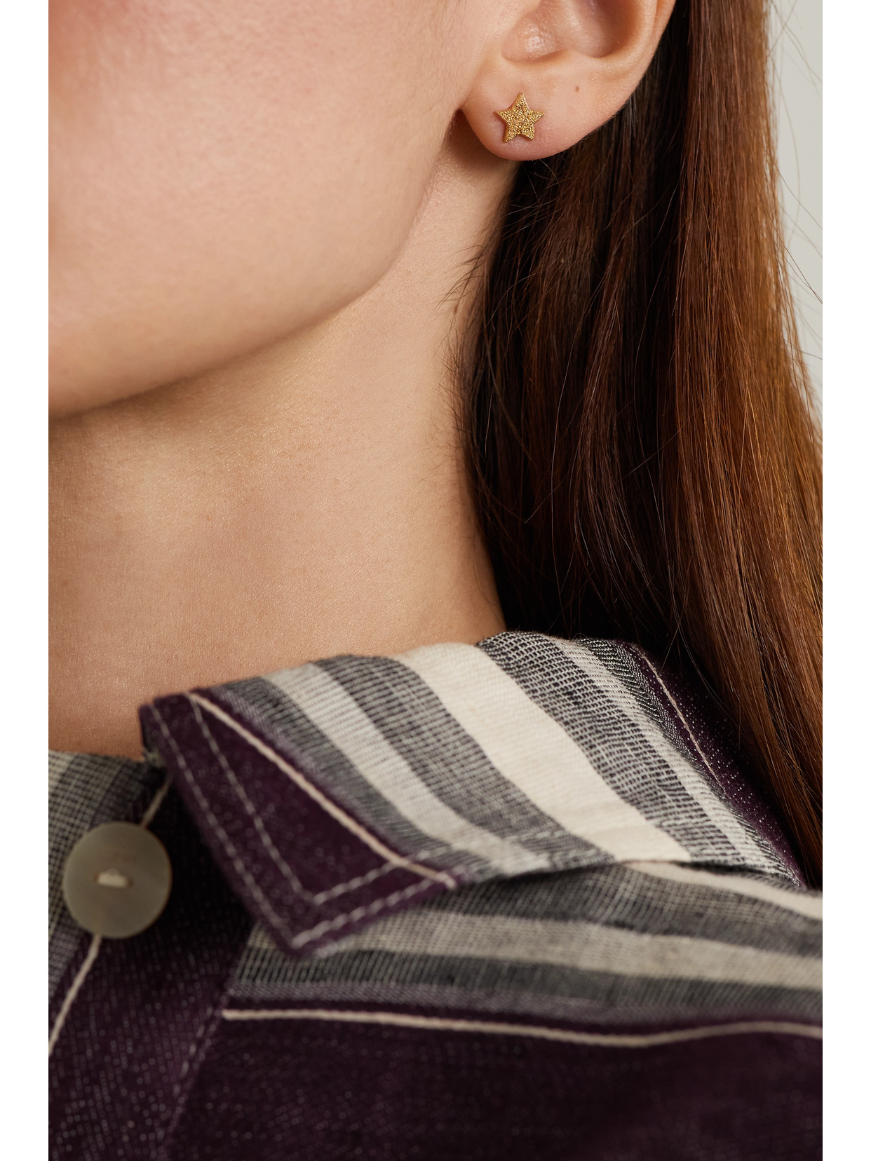 CAROLINA BUCCI FLORENTINE 18-KARAT GOLD EARRINGS
