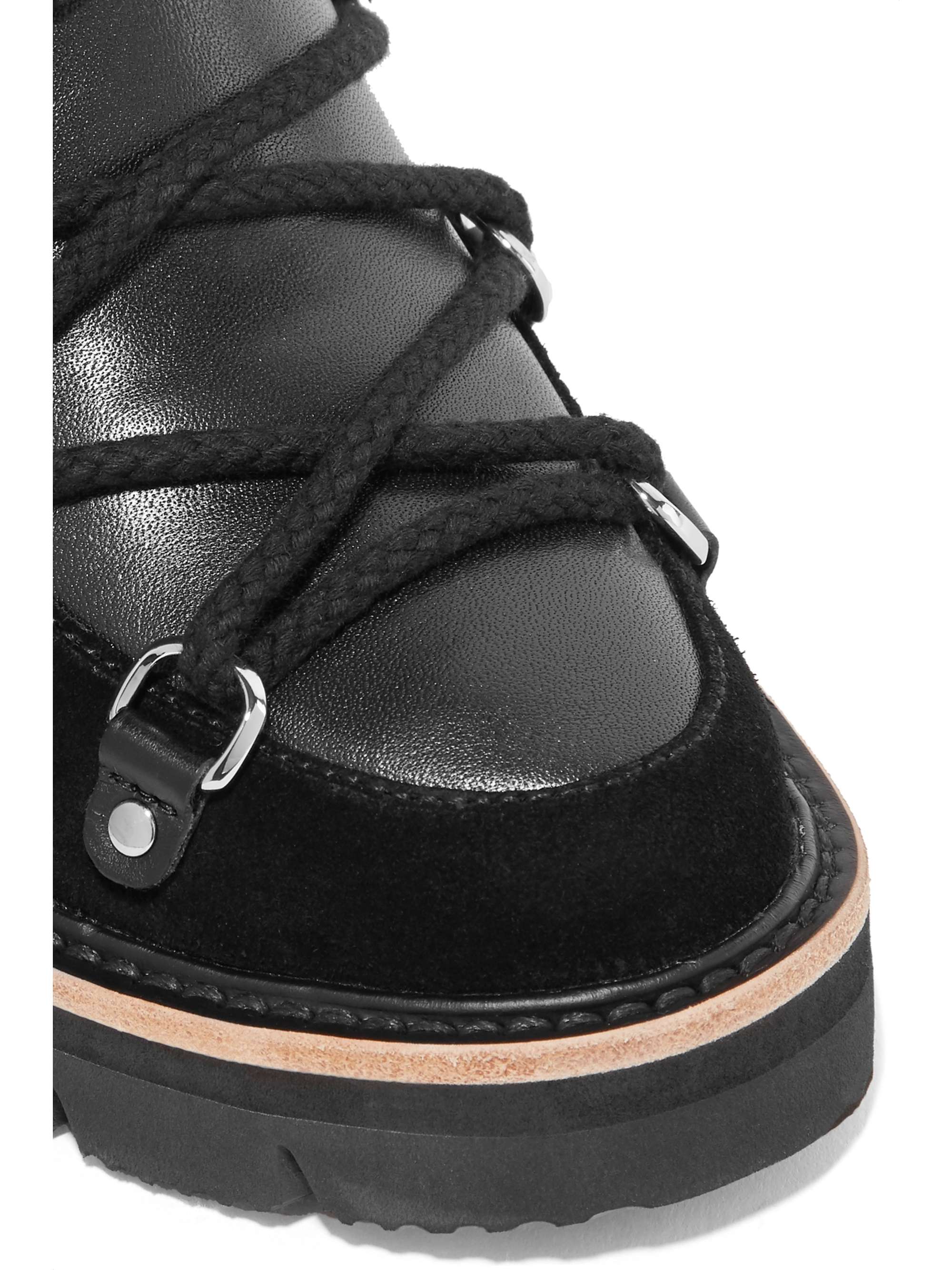 RAG & BONE Skyler shearling-lined suede and leather ankle boots