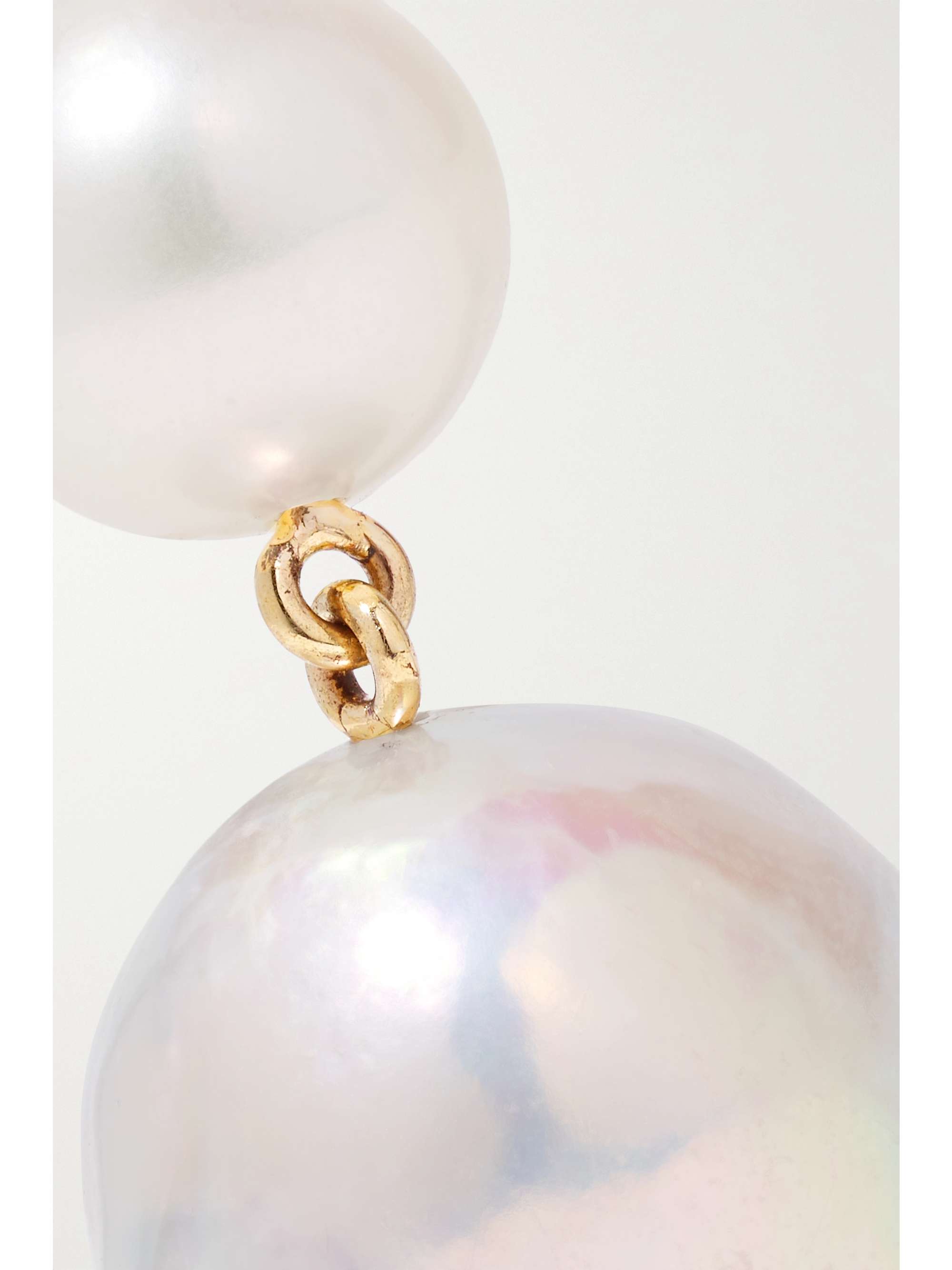 SOPHIE BILLE BRAHE Venus 14-karat gold pearl earrings